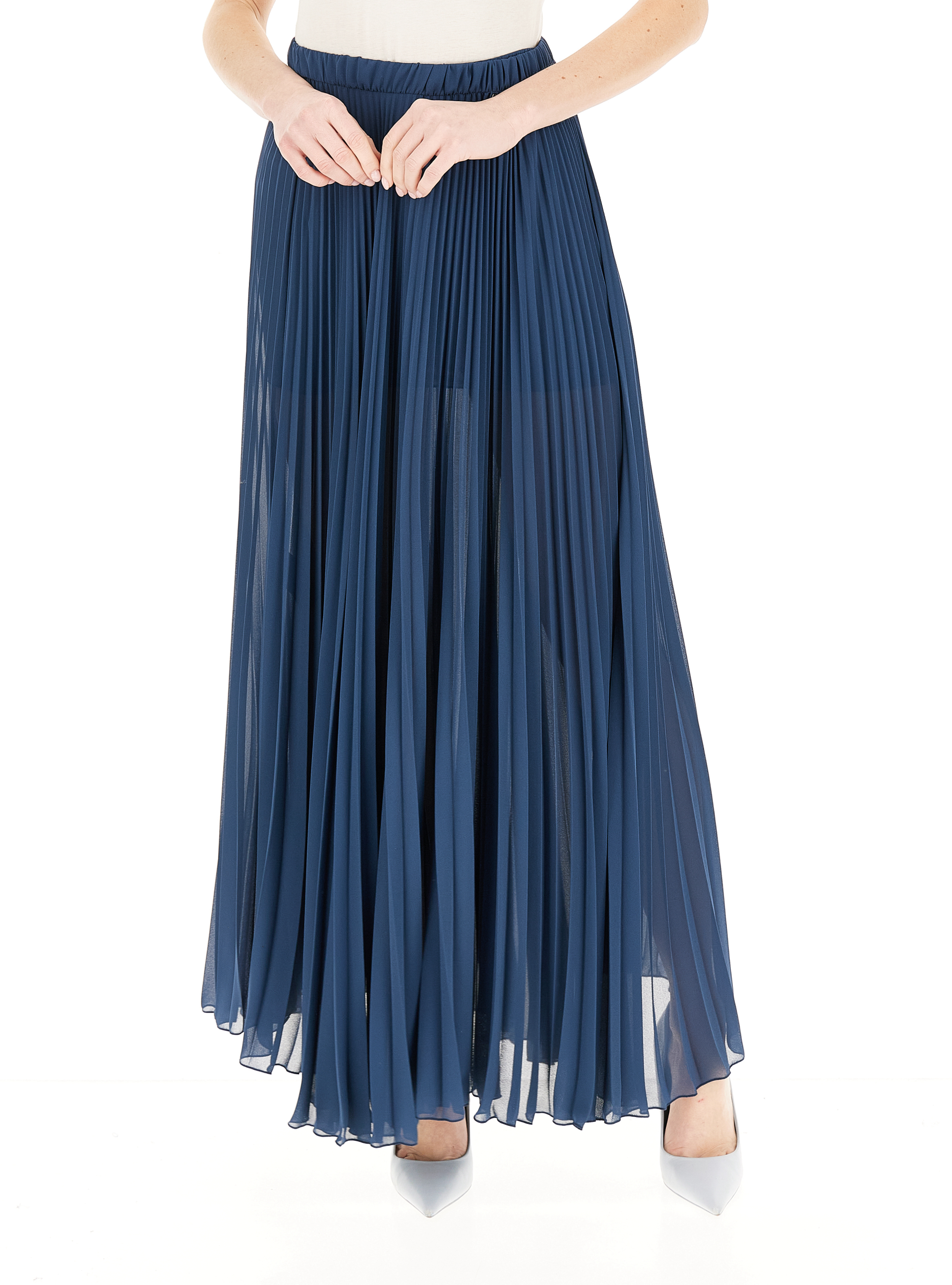 Gonna plissetata BLU OCEANO