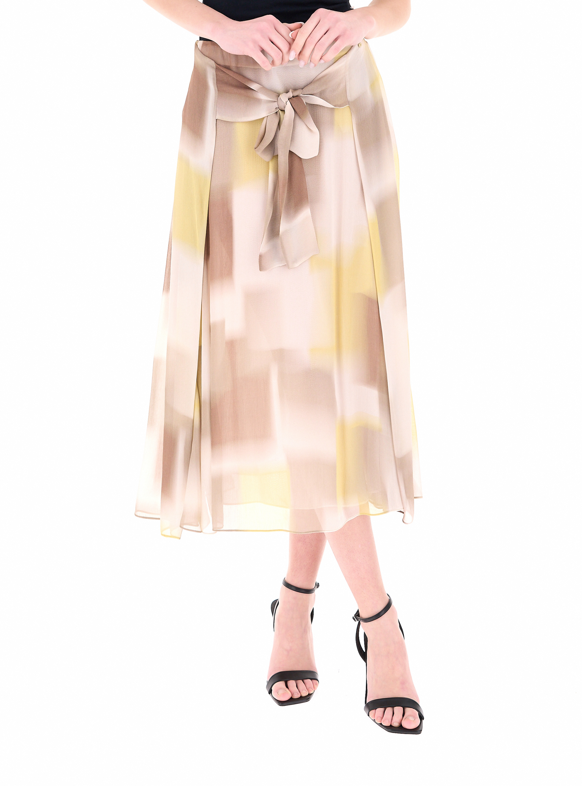 Gonna in viscosa BEIGE