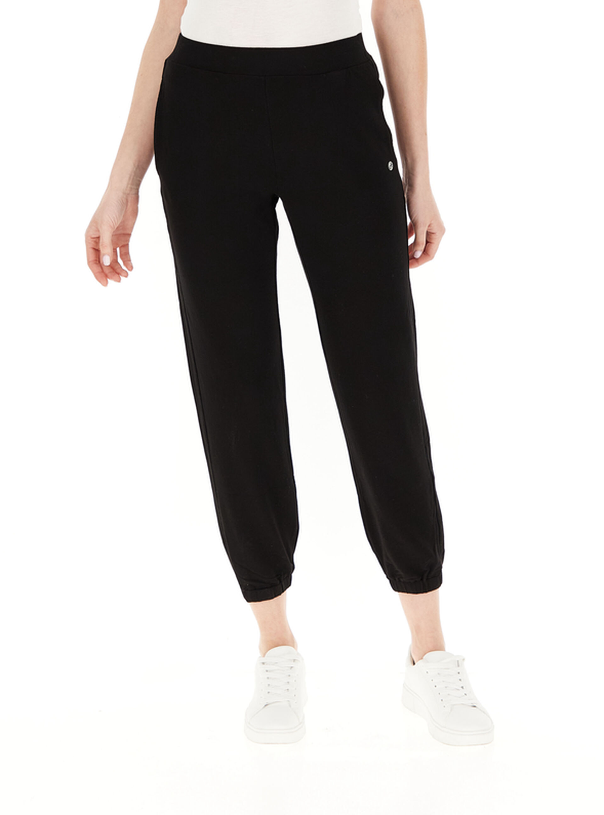 DEHA Pantalone misto viscosa NERO