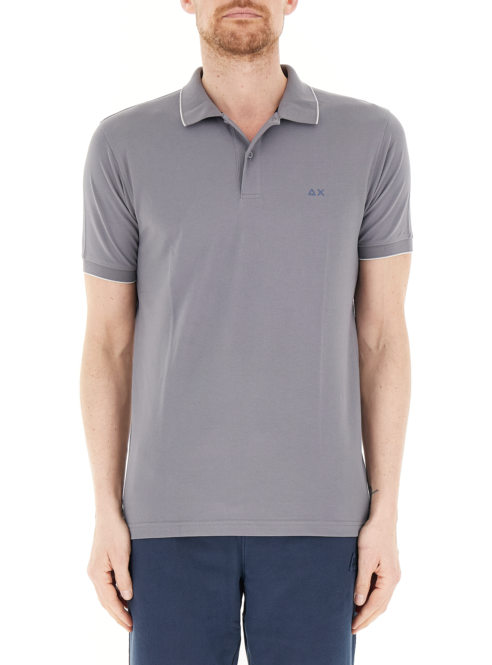 SUN68 Polo maniche corte GRIGIO M