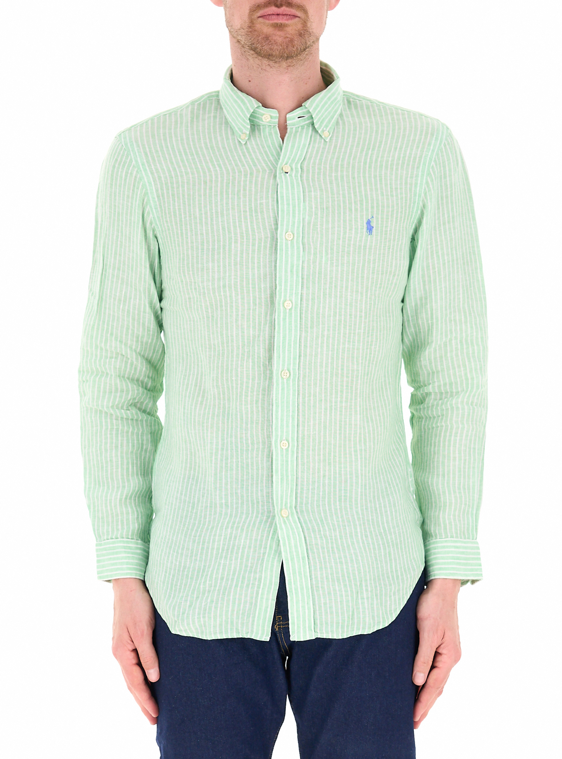 Camicia in lino POLO VERDE