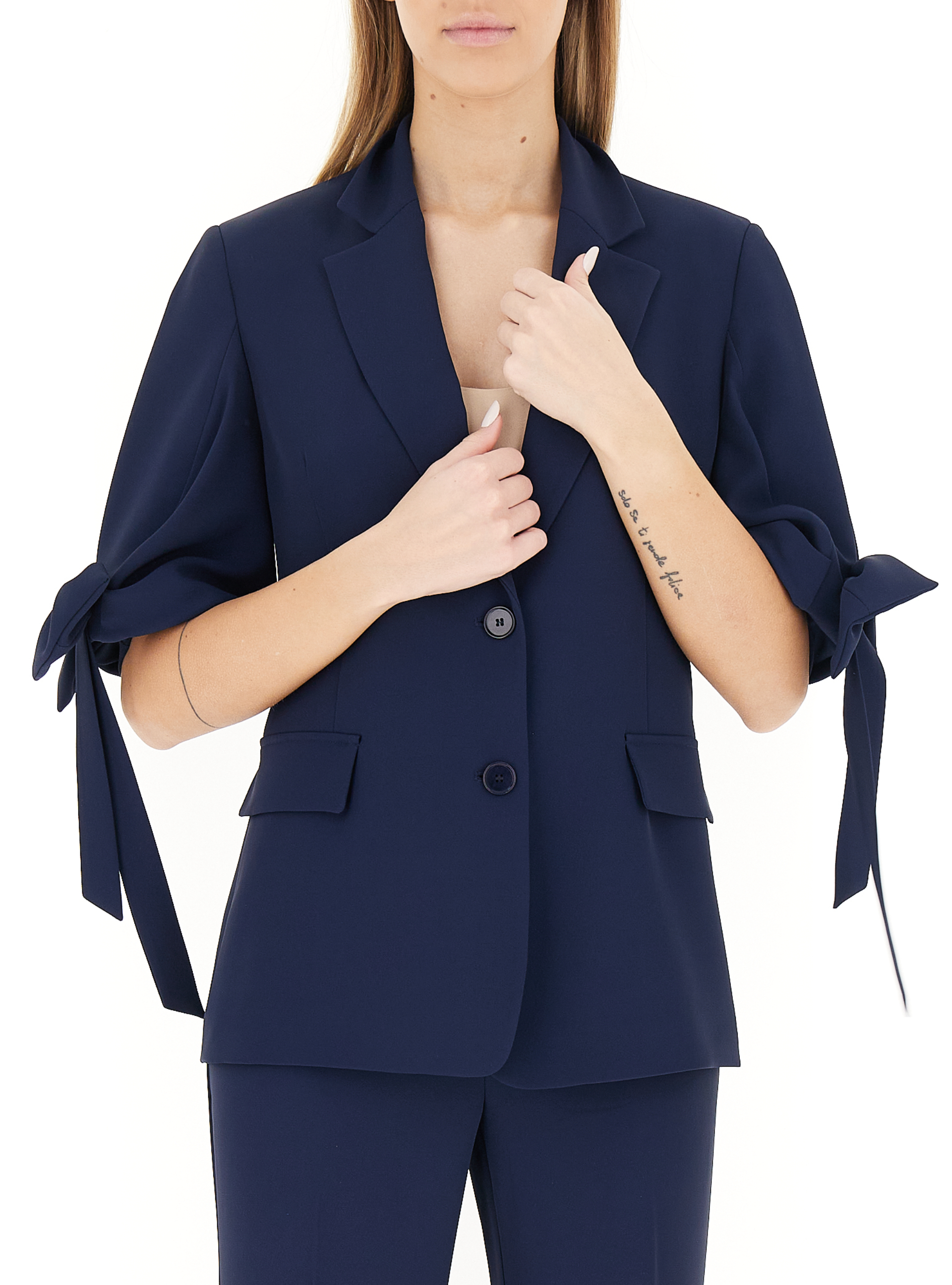 Blazer con fiocchi BLU NAVY XS