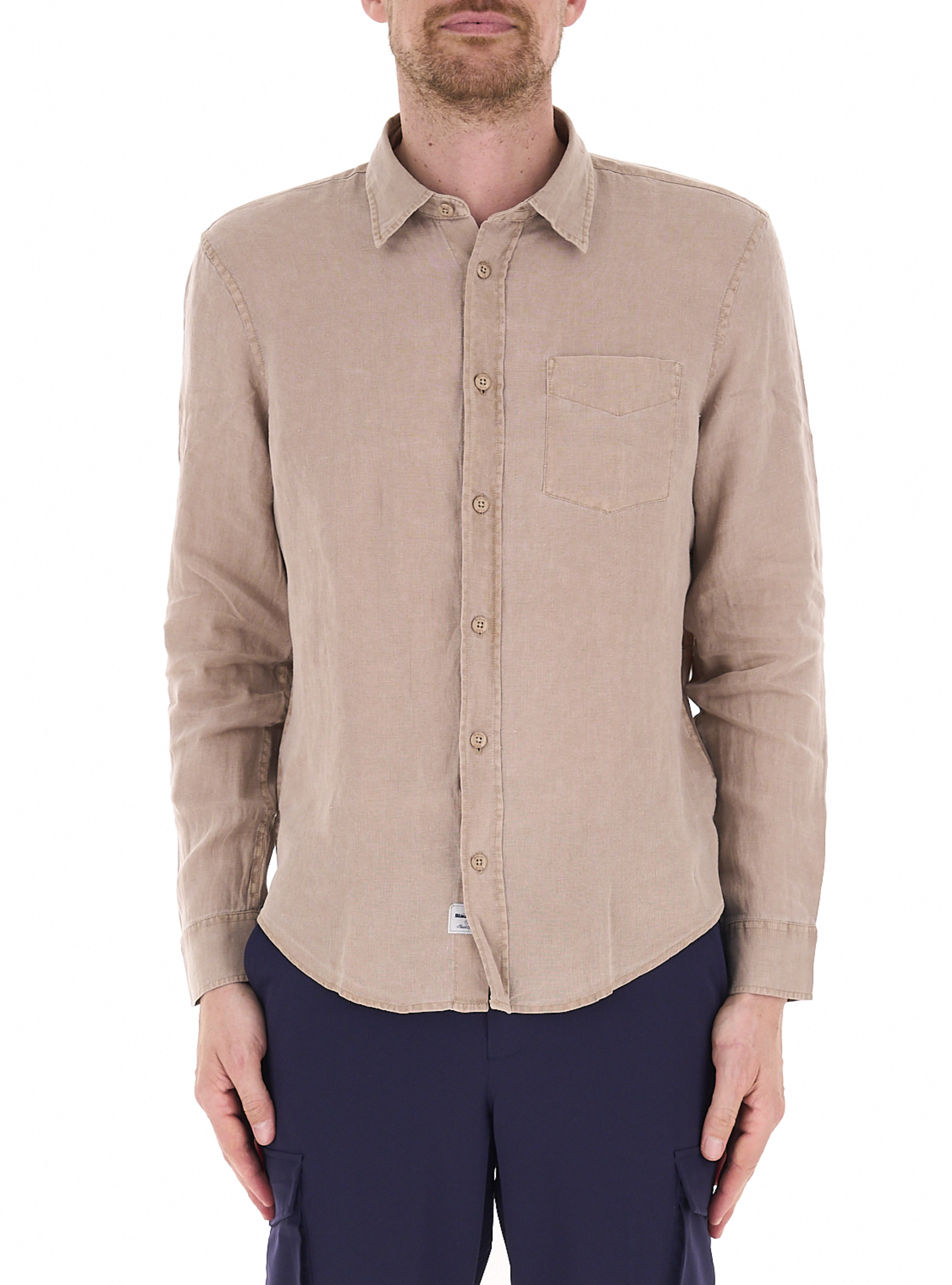 Blauer Camicia in lino BEIGE
