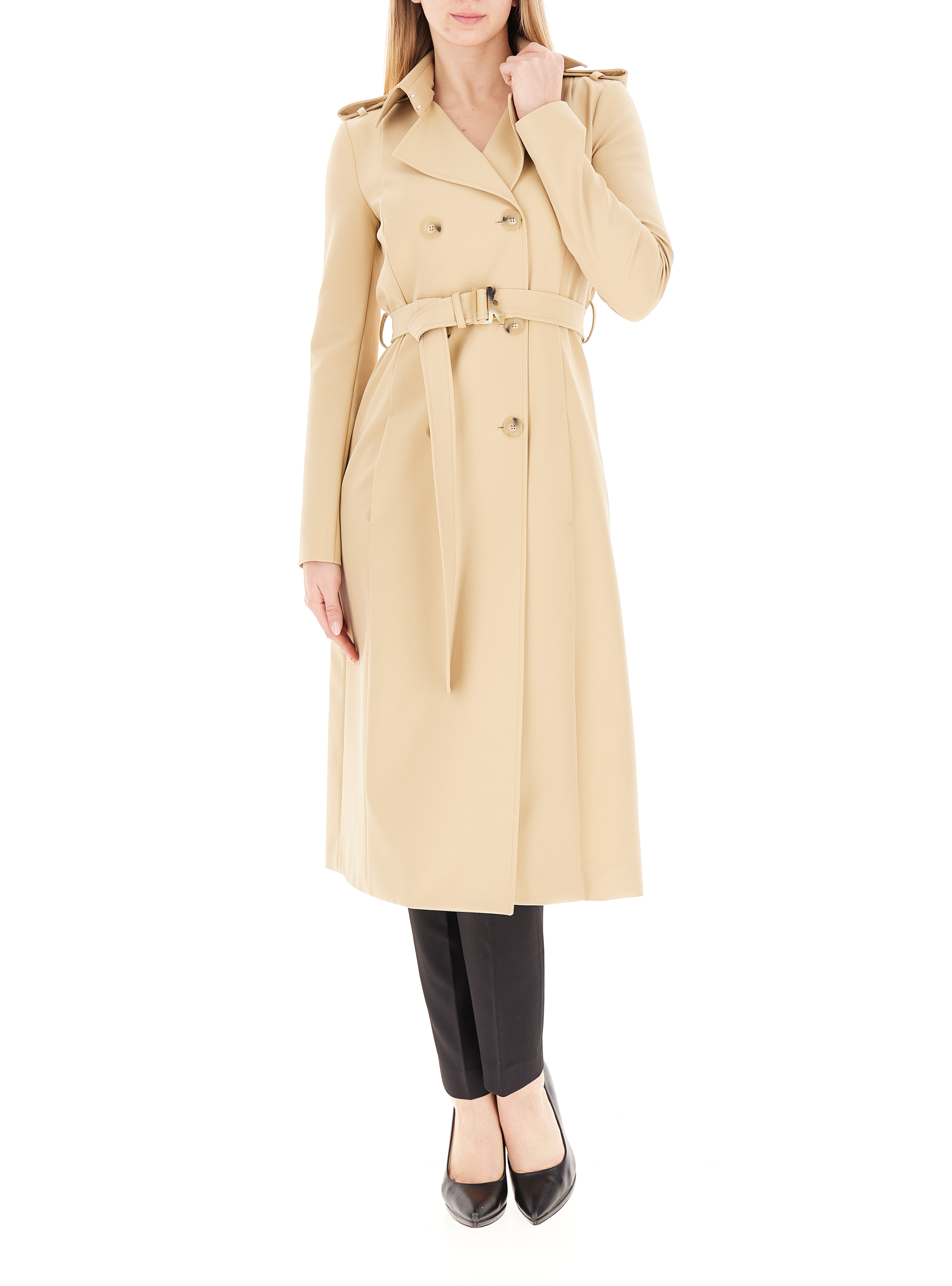 Trench con cintura BEIGE