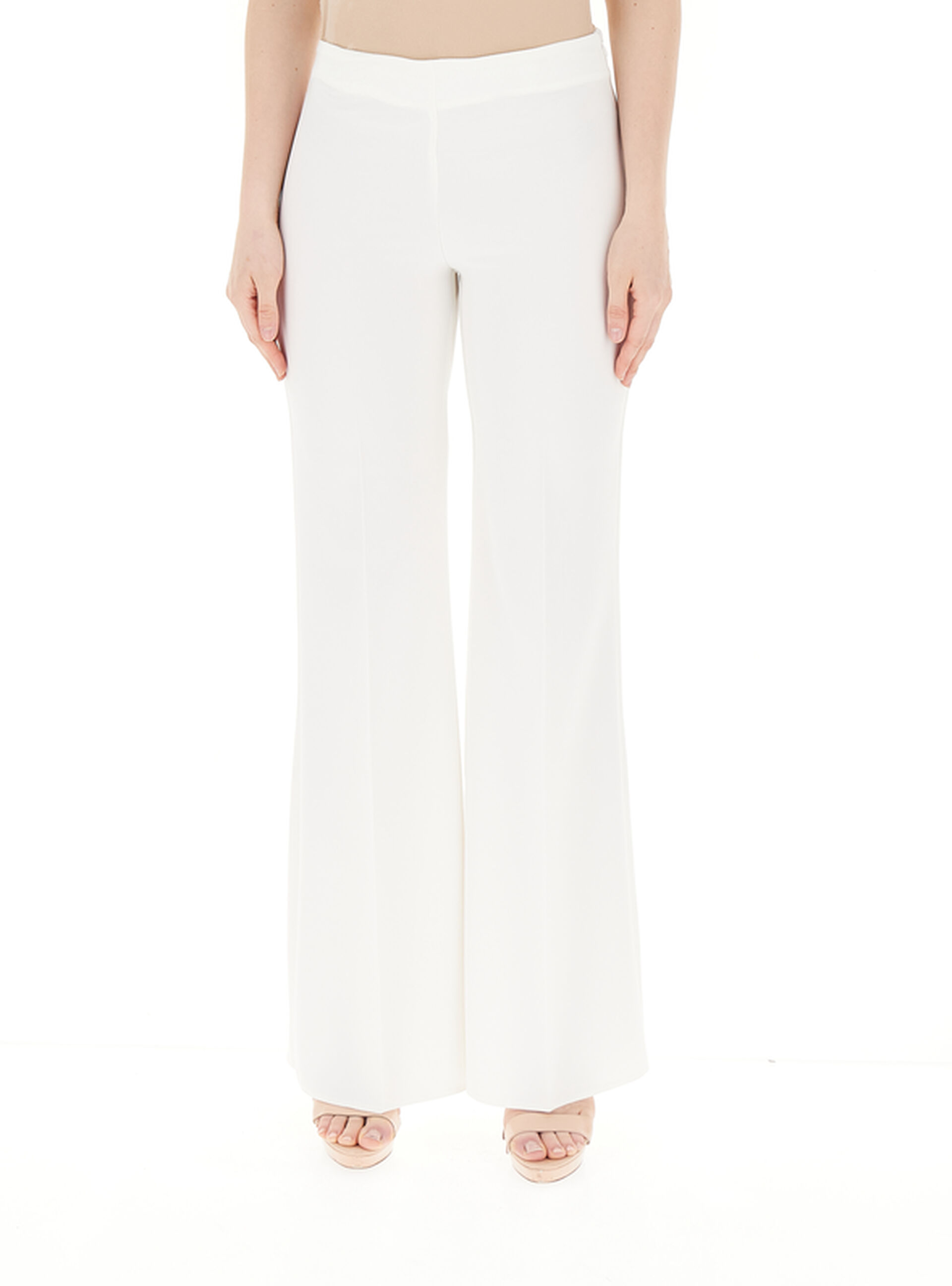 Pantalone flare BIANCO