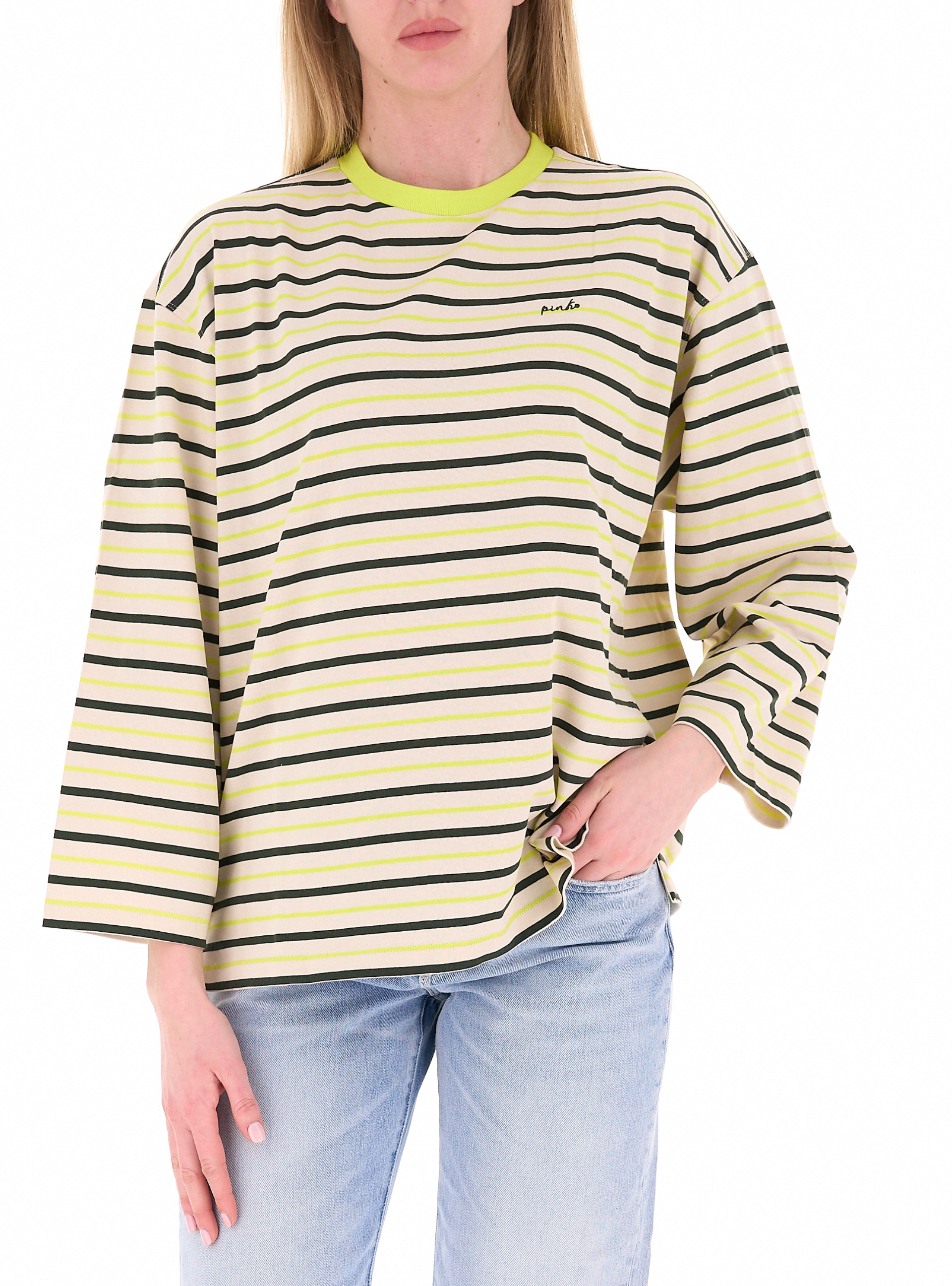 T-shirt maniche lunghe GIALLO LIMONE