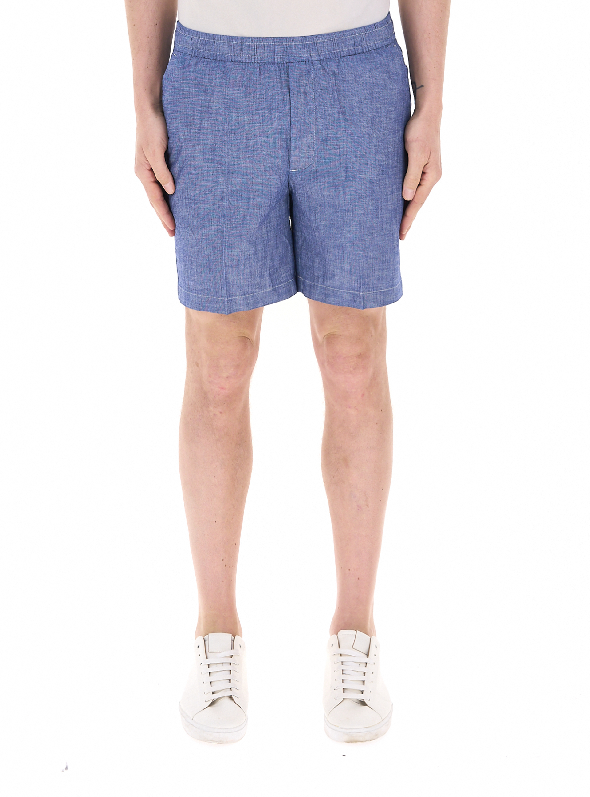 Bermuda chino in jeans AZZURRO OXFORD L
