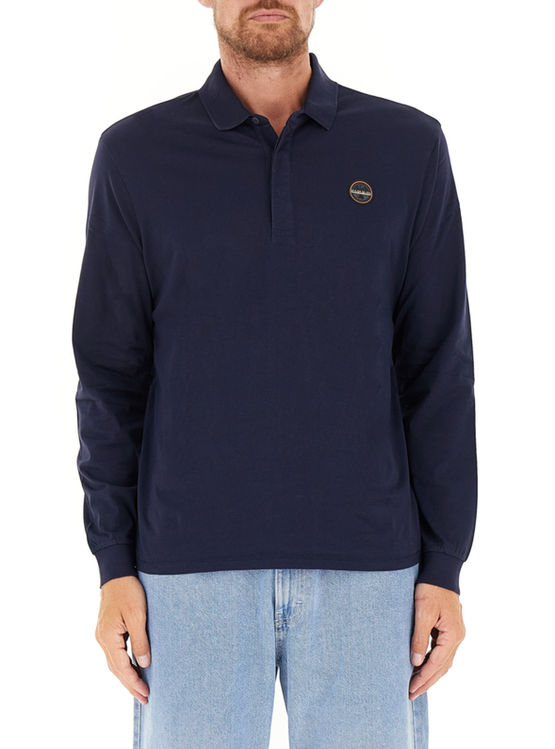 Polo maniche lunghe BLU NAVY