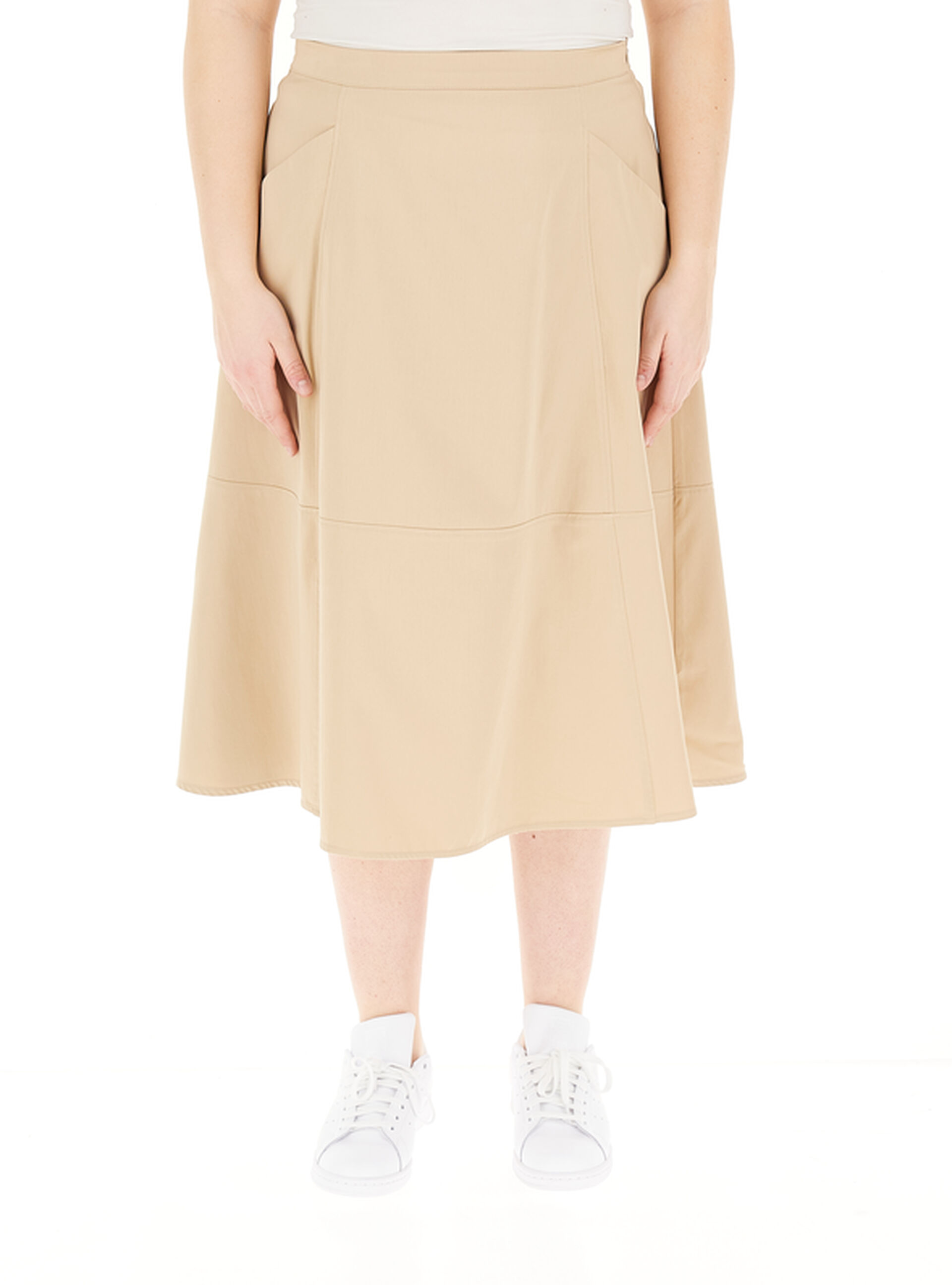 Gonna misto cotone COLLECTION BEIGE