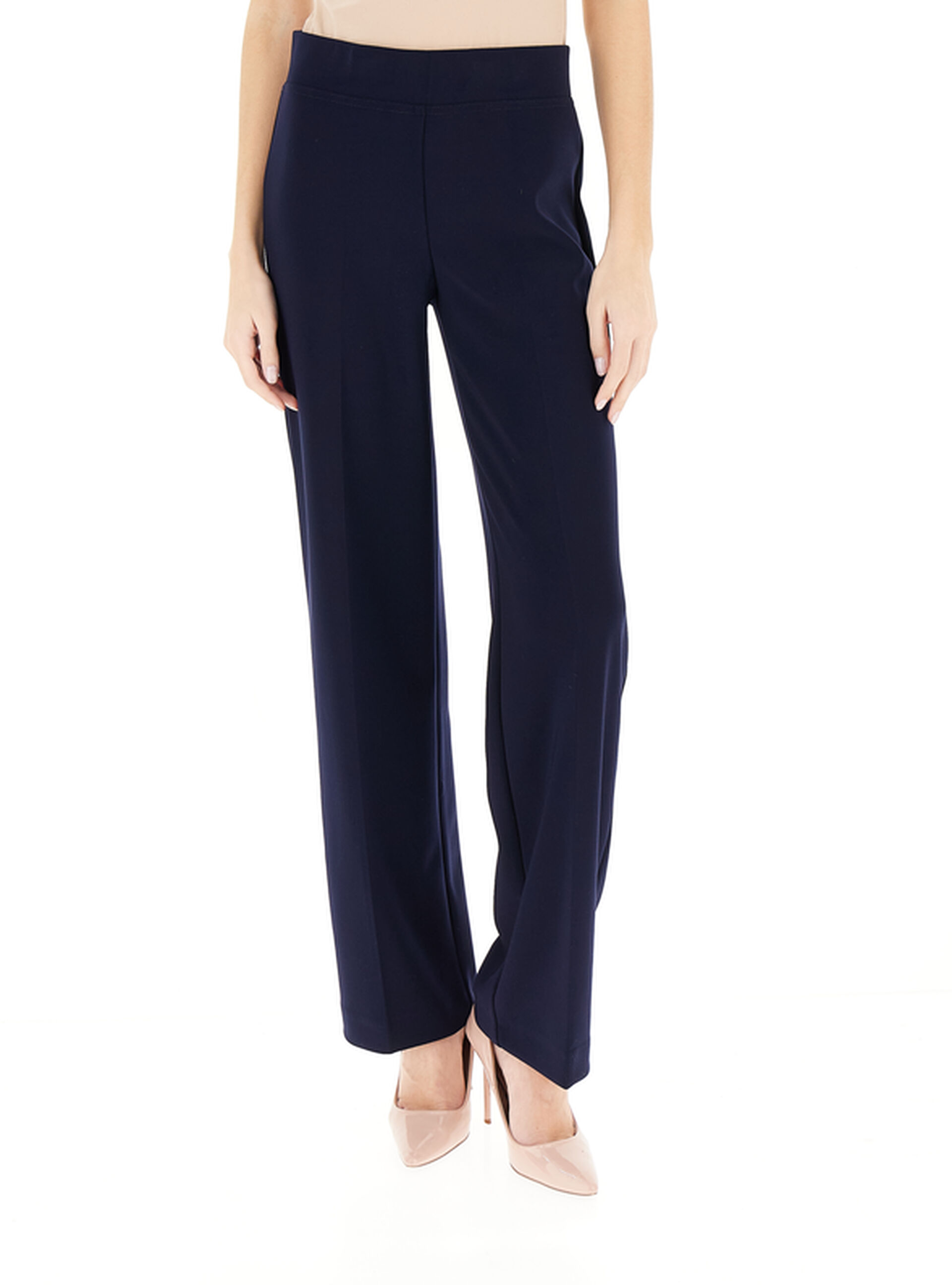Pantalone wide leg BLU SCURO