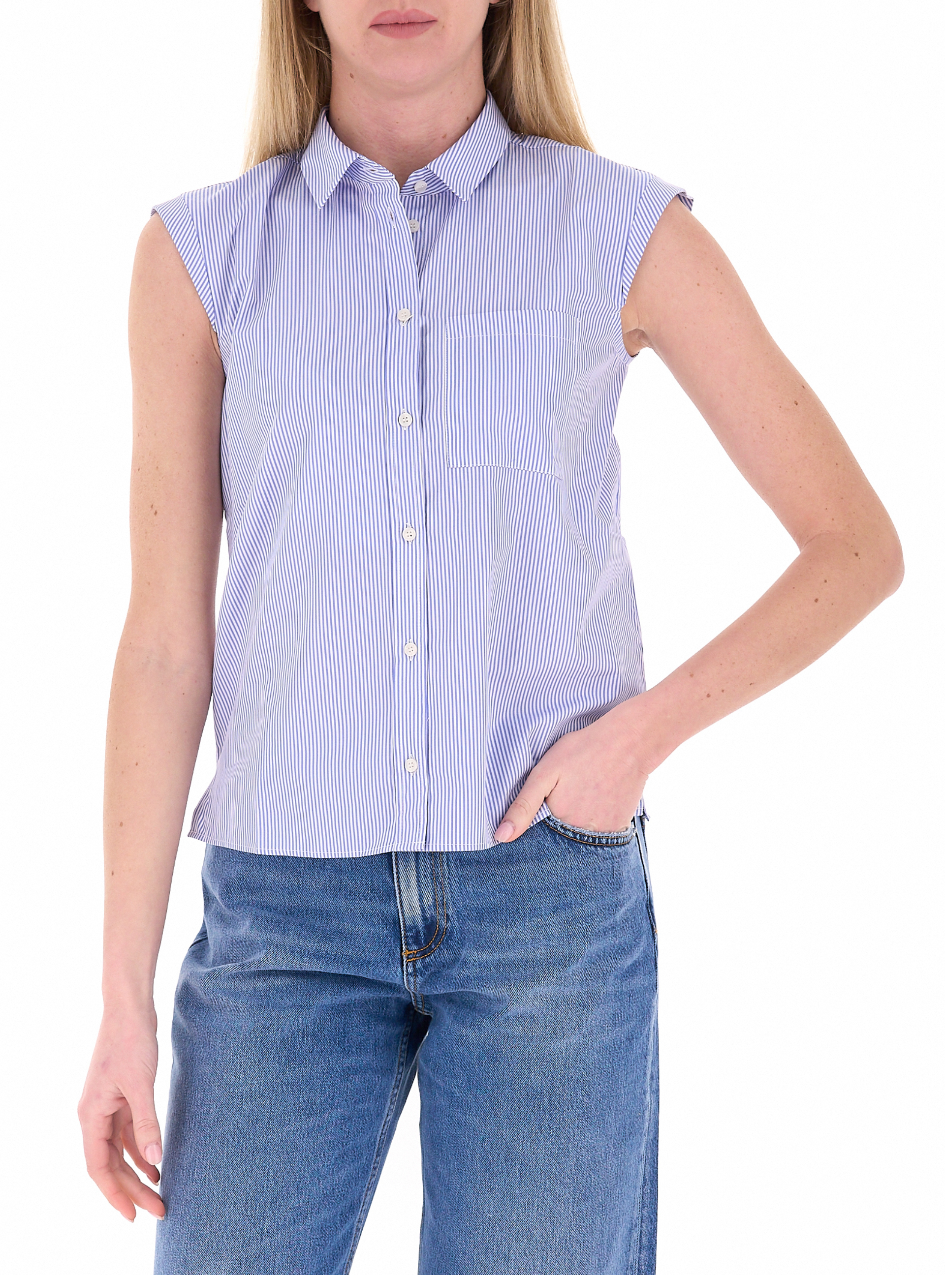 Camicia smanicata AZZURRO