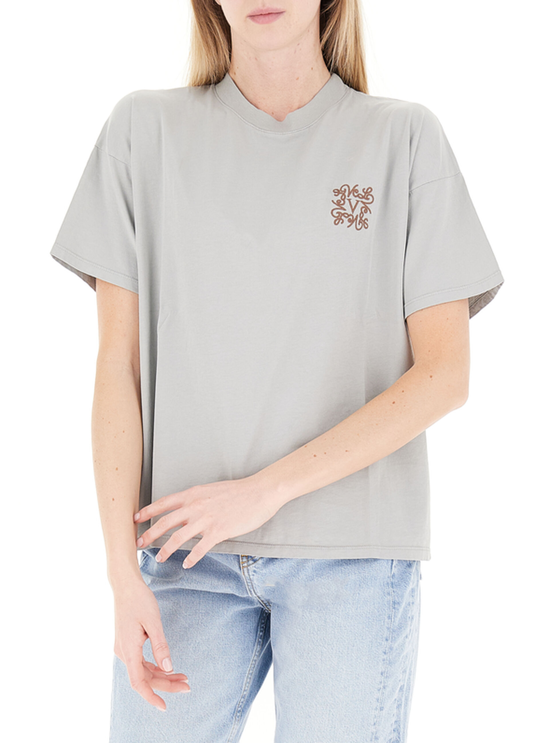 T-shirt girocollo GRIGIO UNI