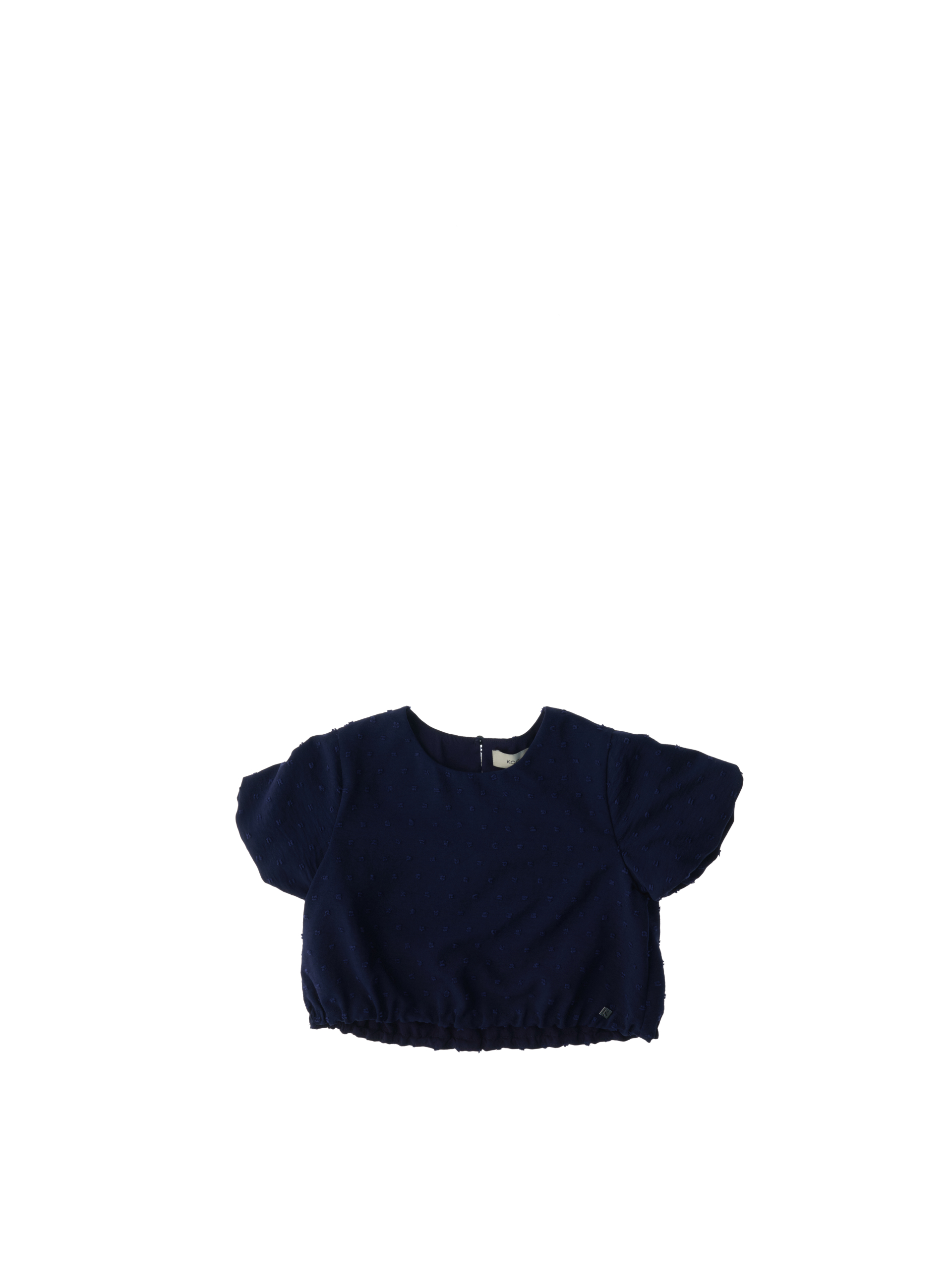 KOCCA Blusa cropped BLU NAVY