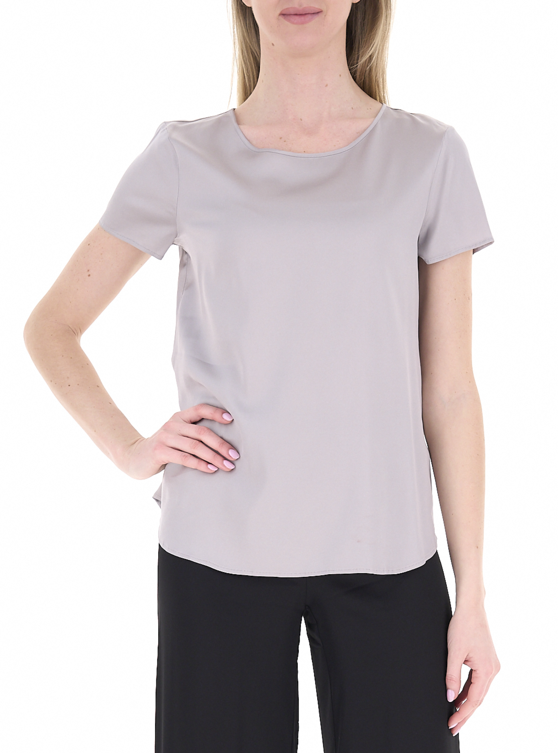 Blusa in viscosa GRIGIO PERLA