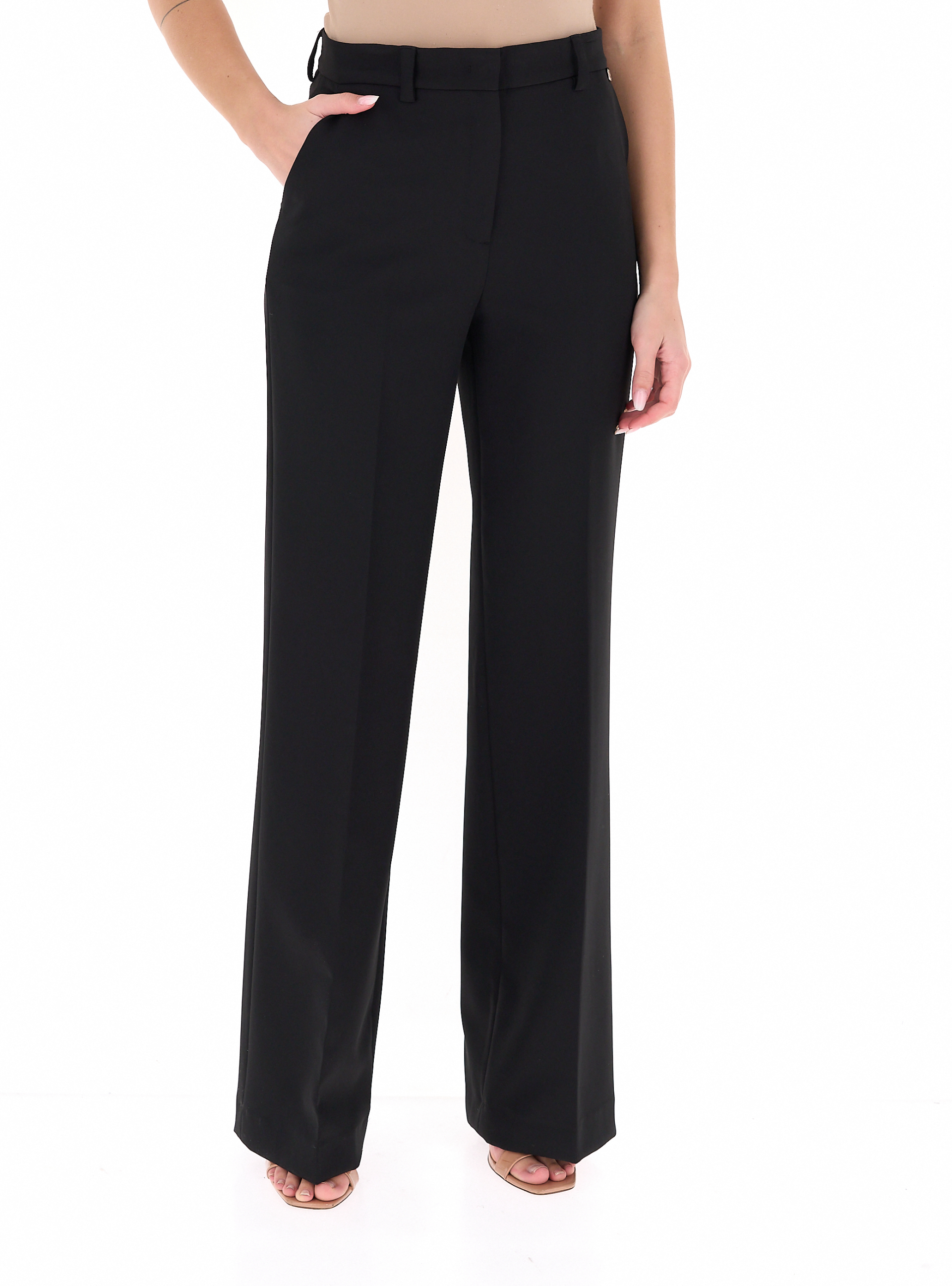 LIU JO Pantalone a palazzo NERO