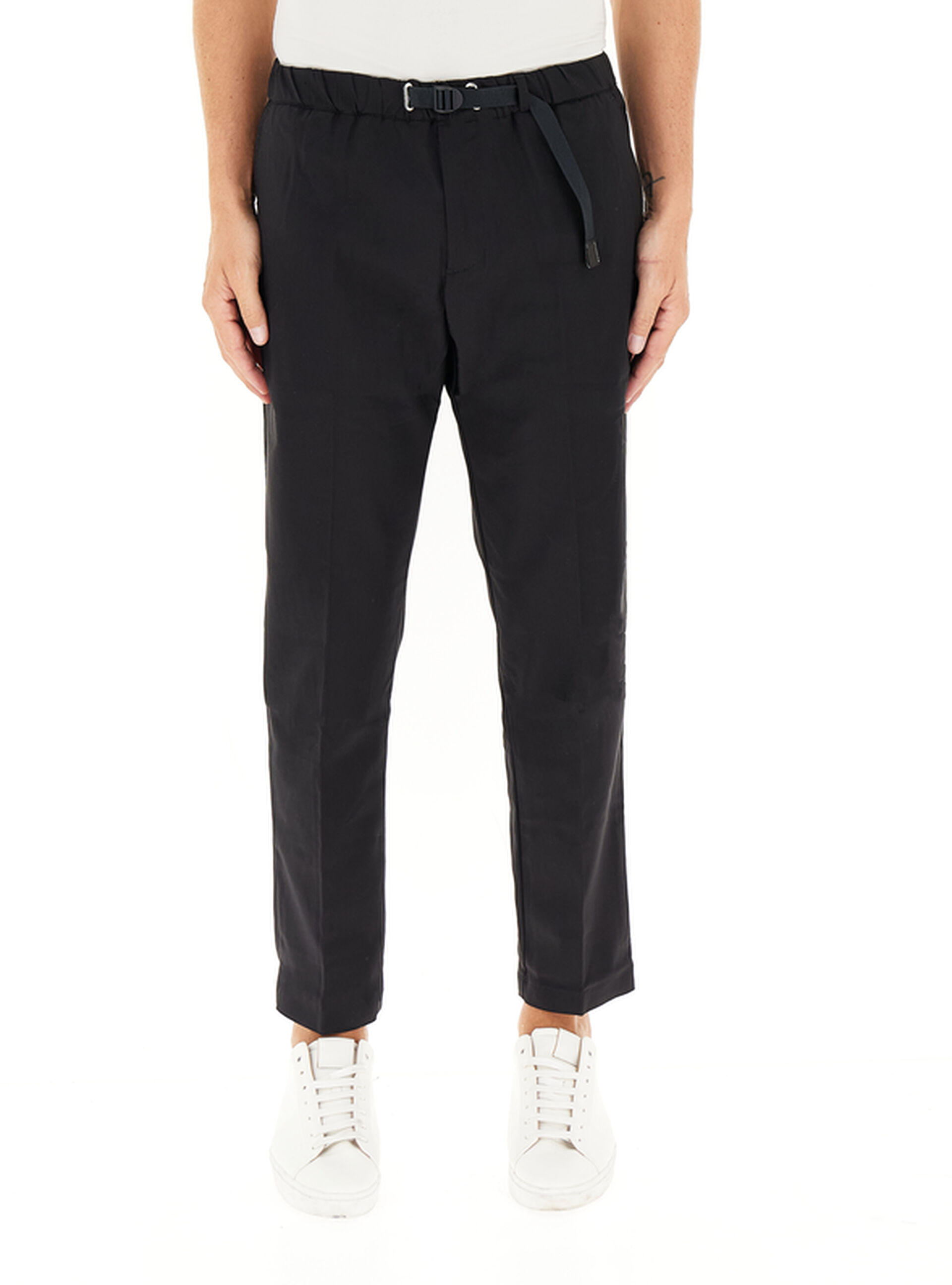Pantalone misto cotone NERO 50