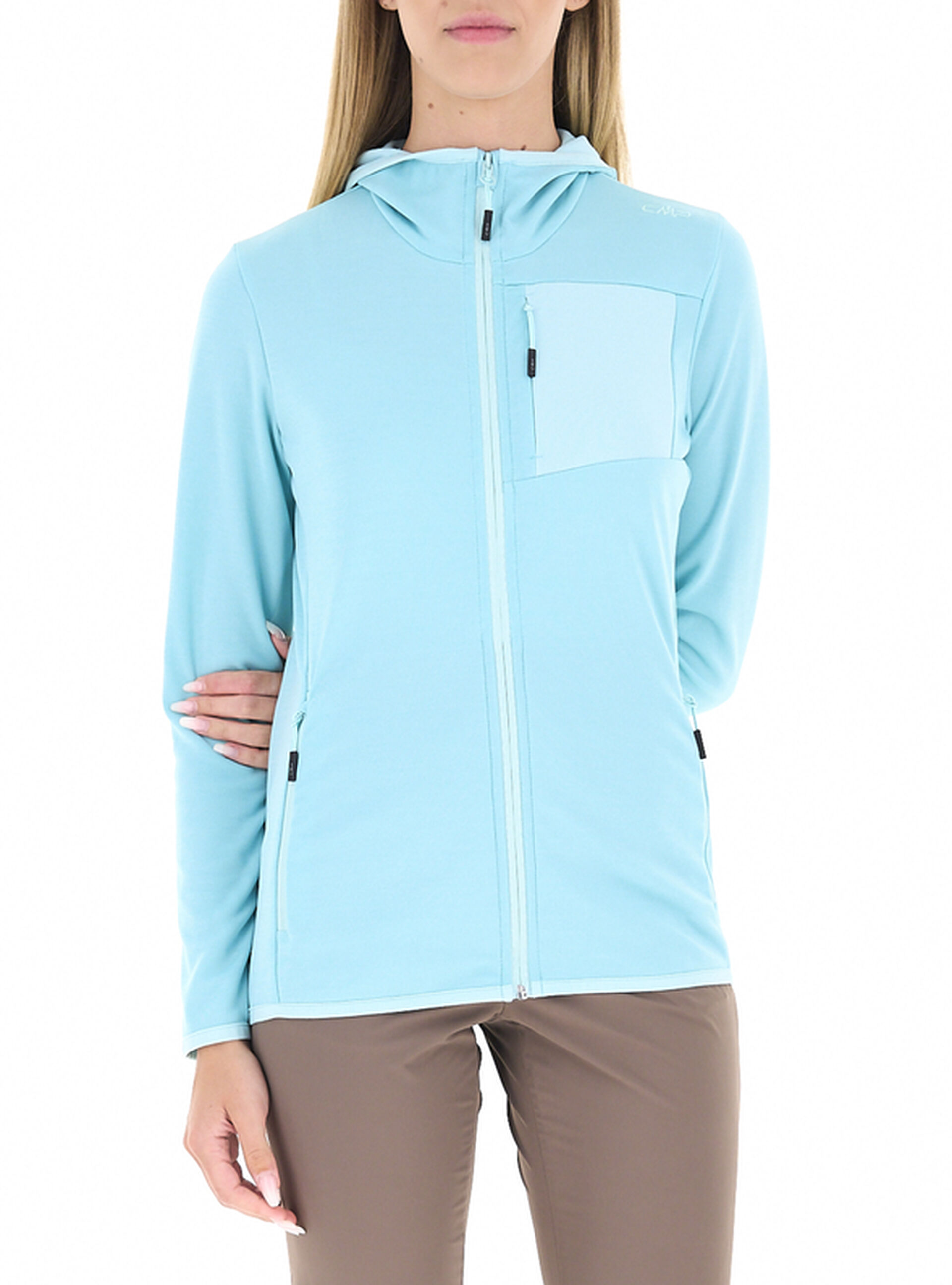 CMP Felpa con zip AZZURRO 34
