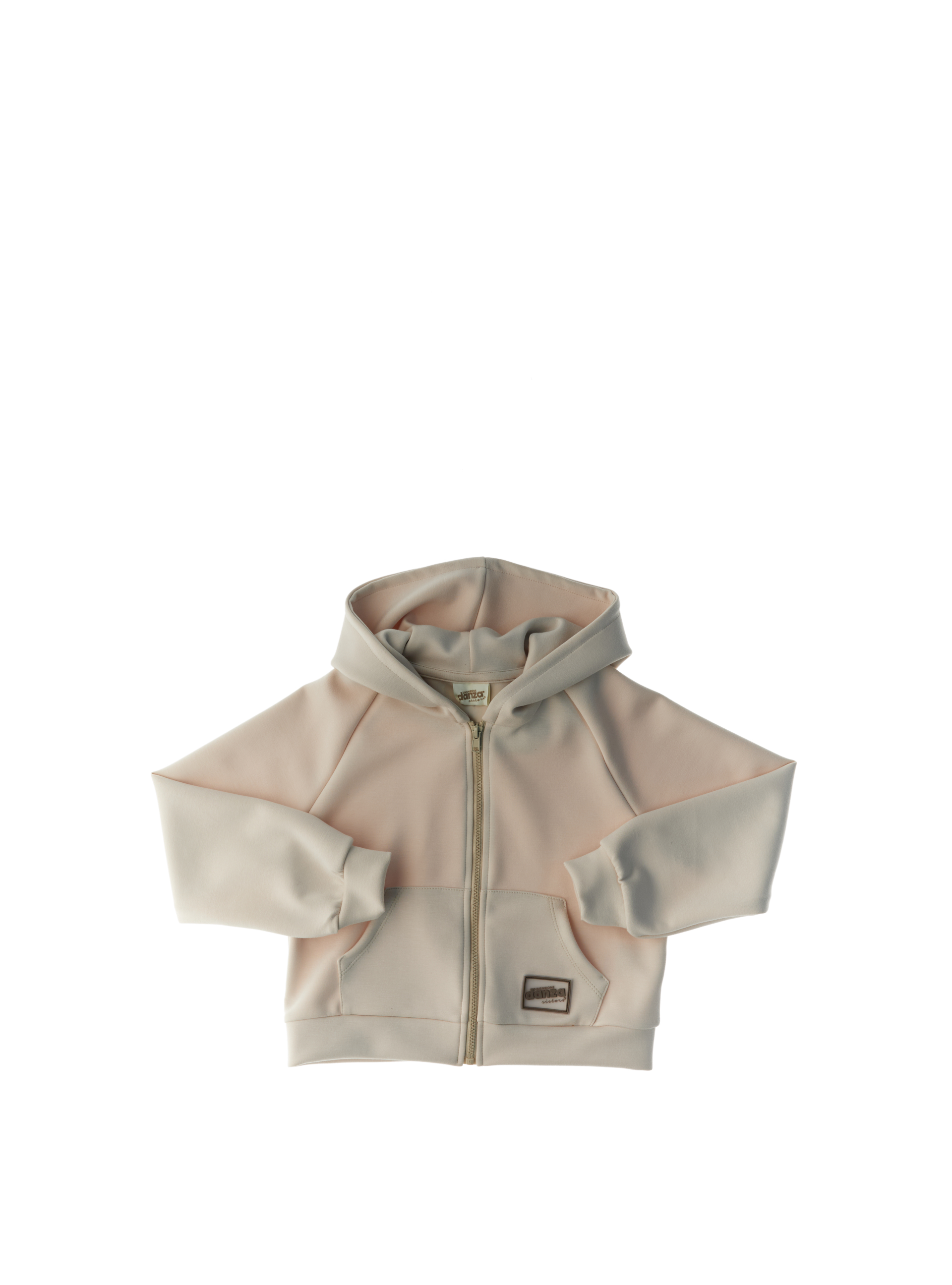 Felpa con zip BEIGE