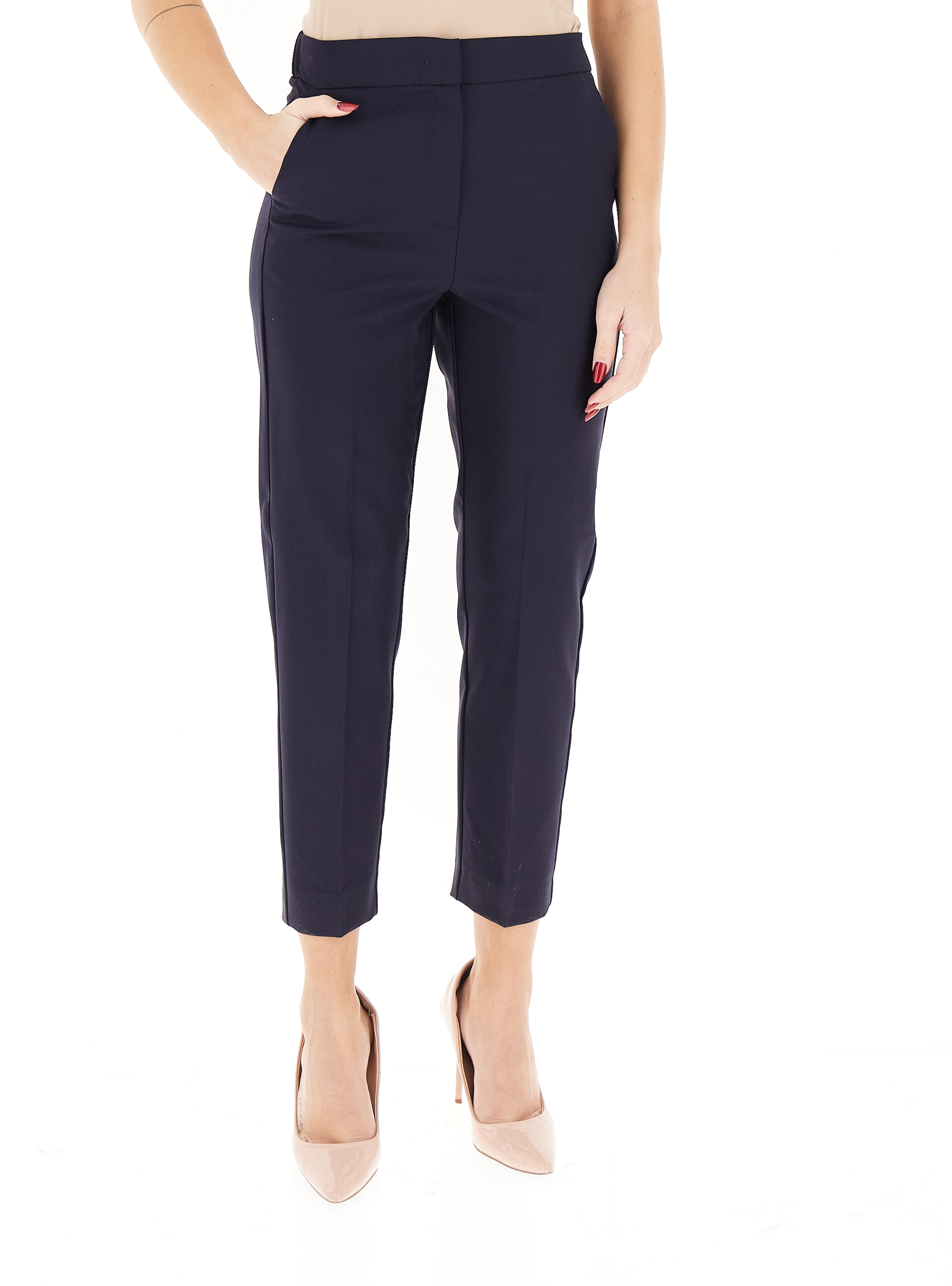 Pantalone a sigaretta BLU SCURO