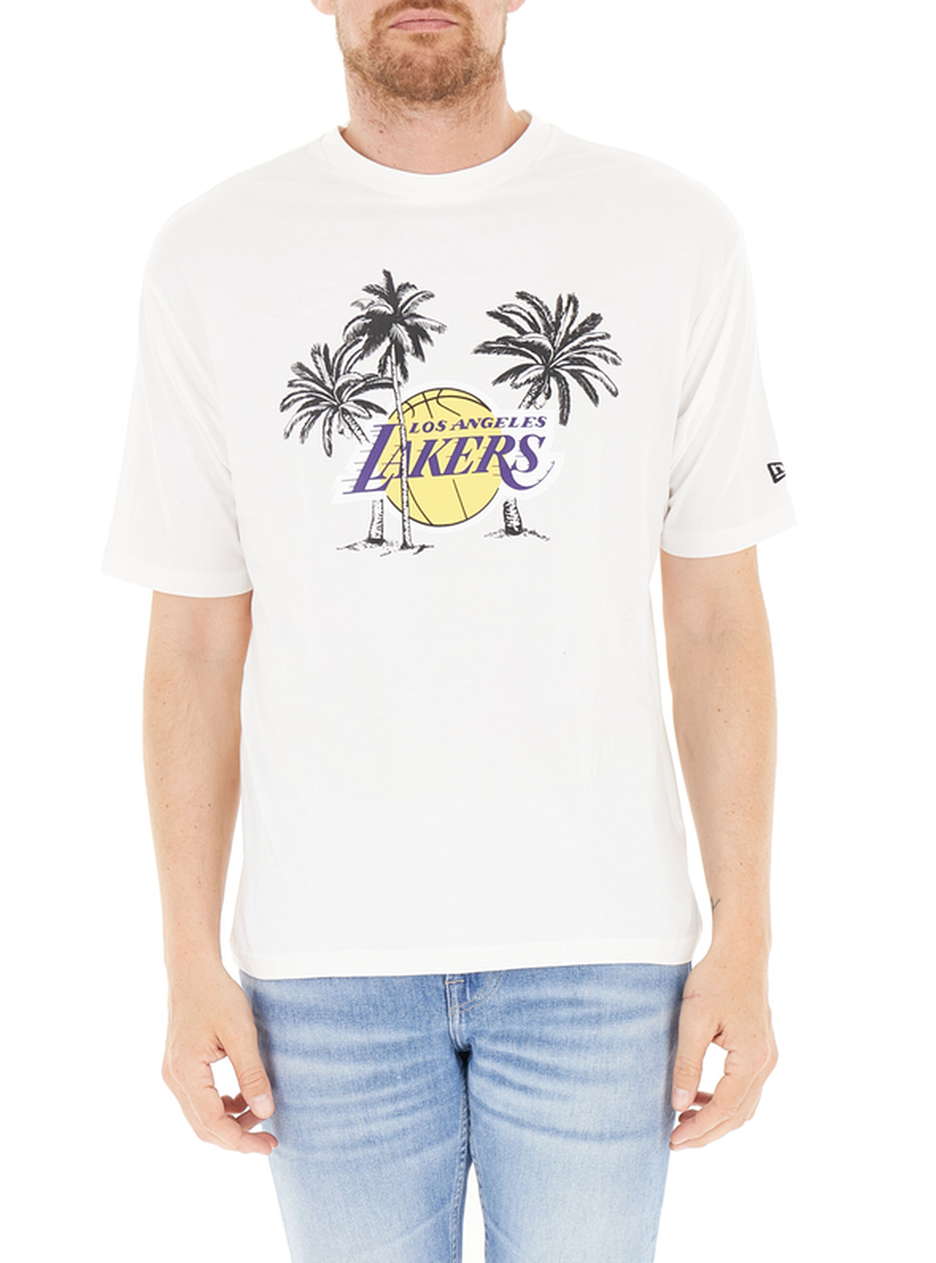 New era T-shirt girocollo PANNA M
