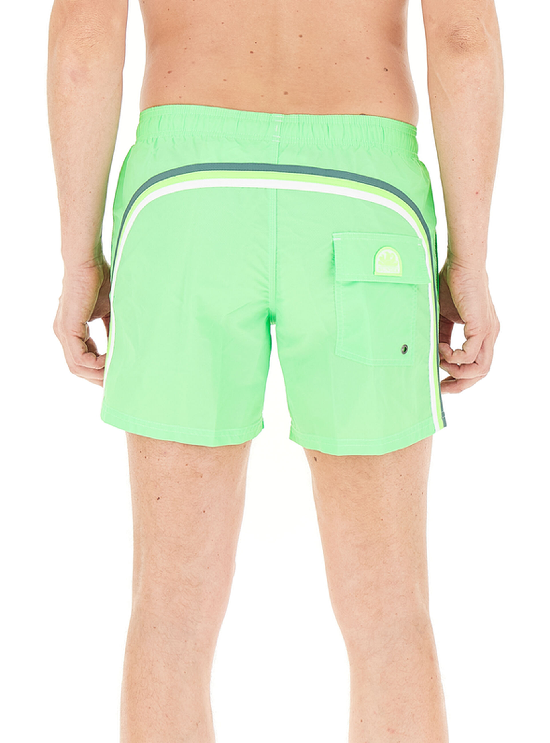 SUNDEK Shorts da mare VERDE LIME