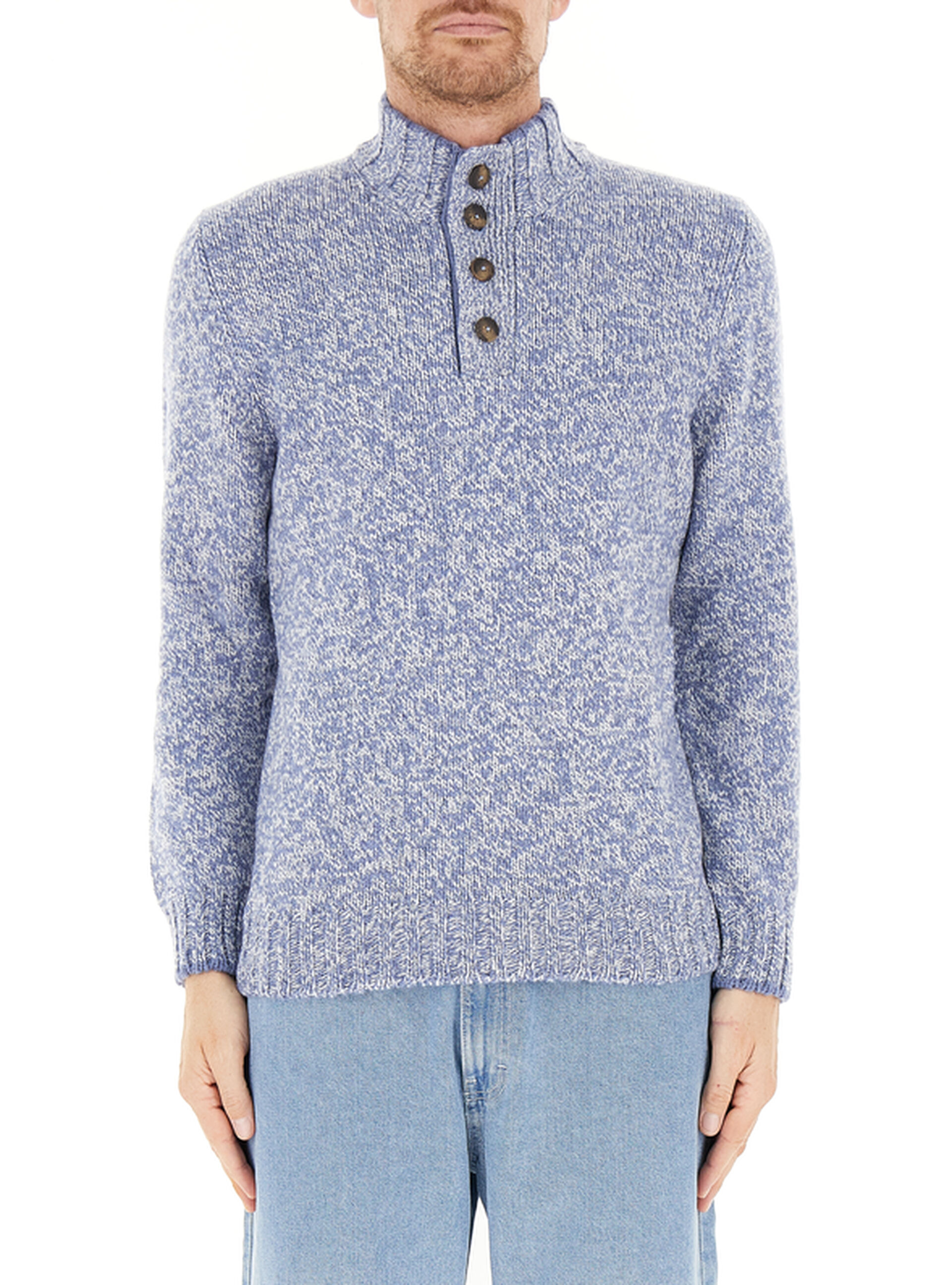 Lupetto lana vergine AZZURRO OXFORD 54