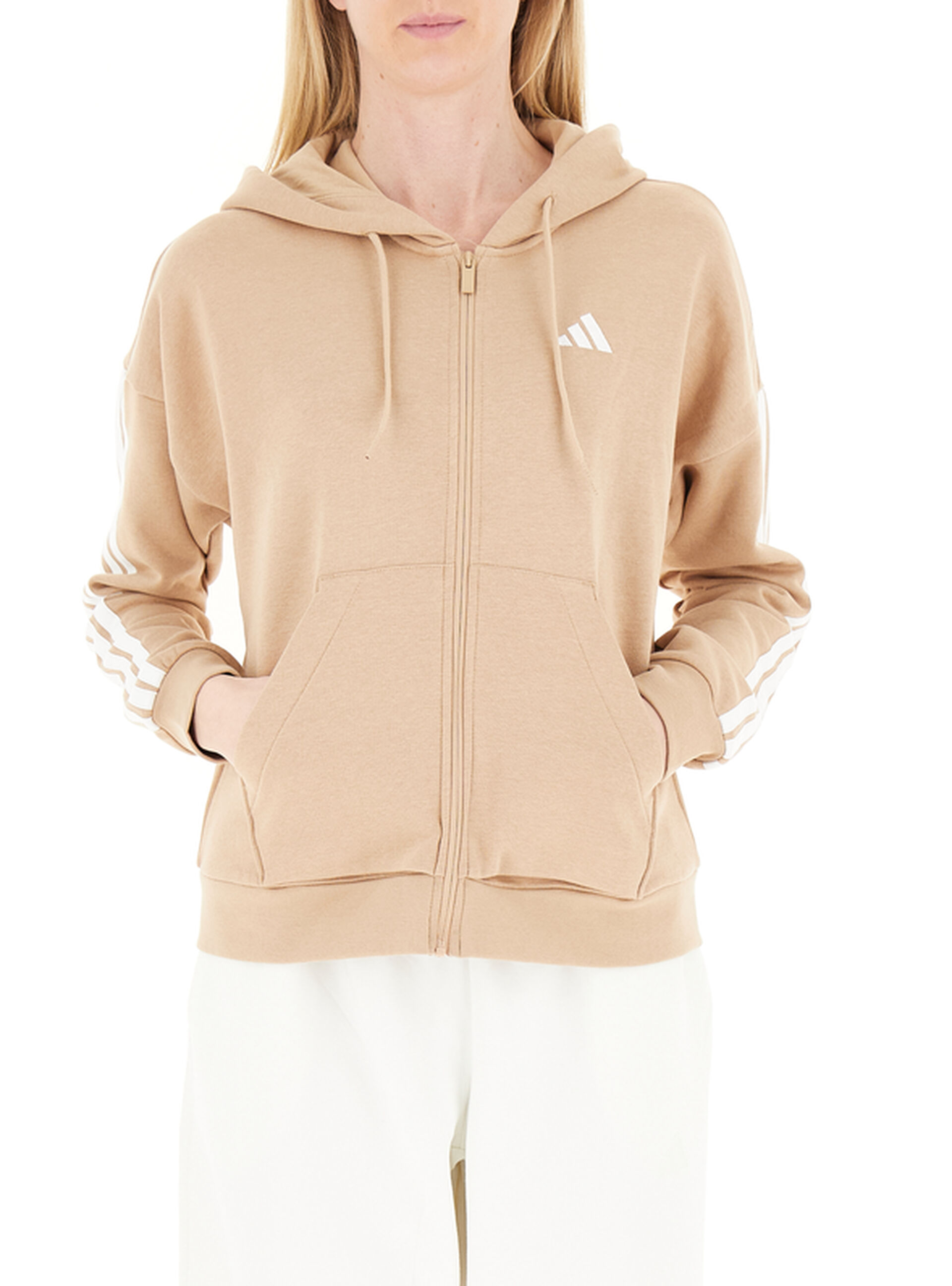 Adidas Felpa con cappuccio BEIGE L