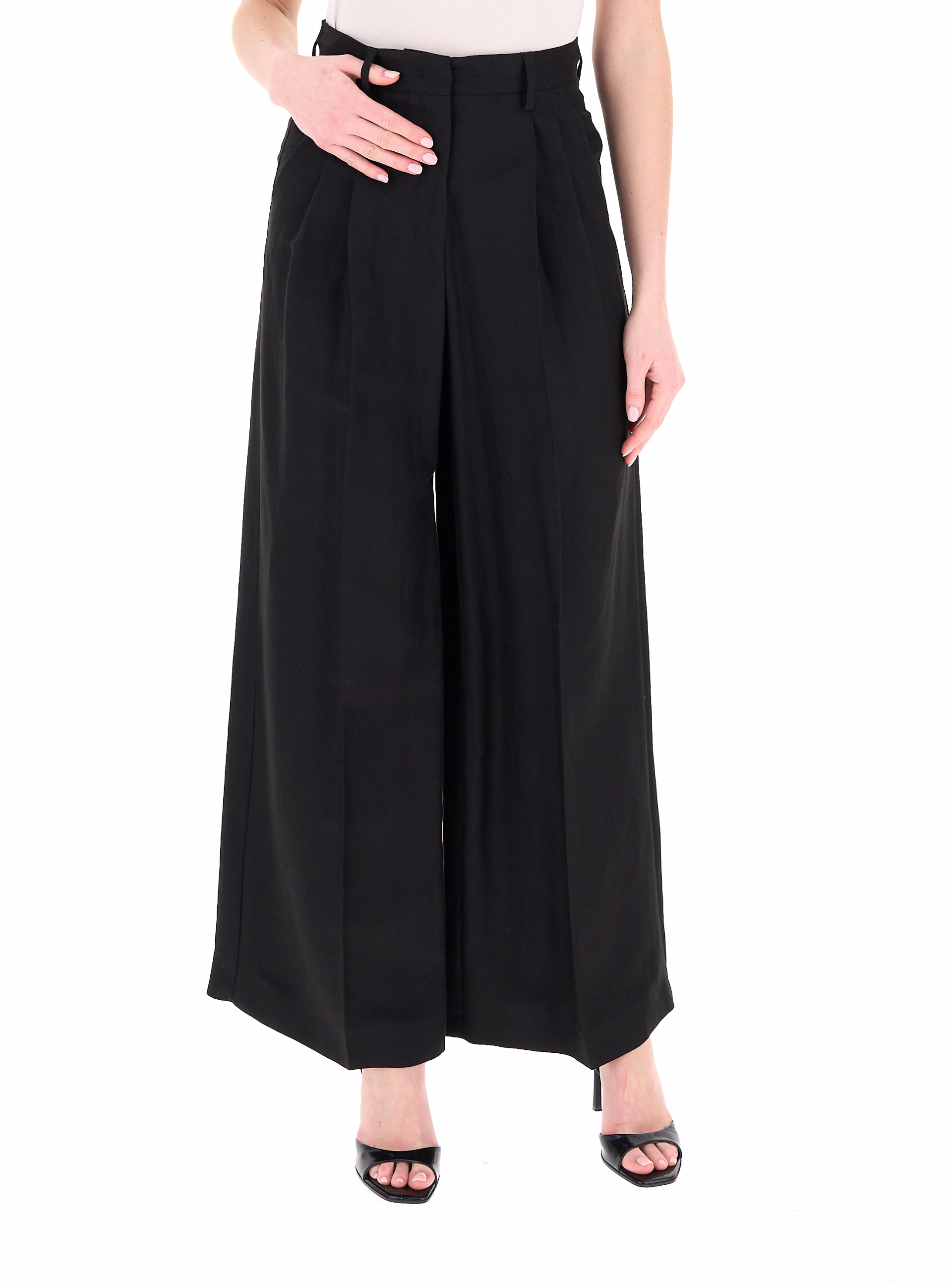 Pantalone in viscosa NERO 42