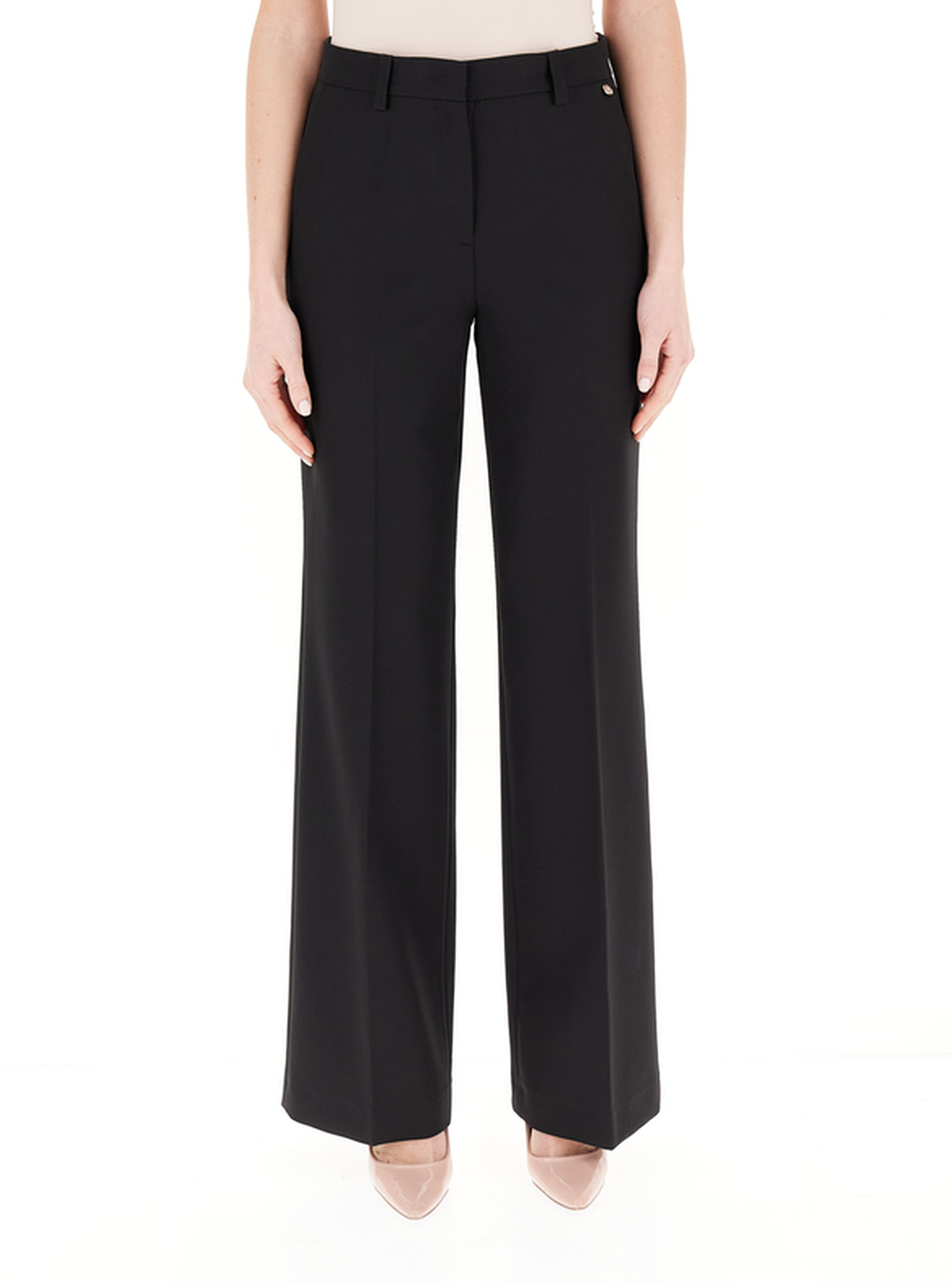 LIU JO Pantalone a palazzo NERO