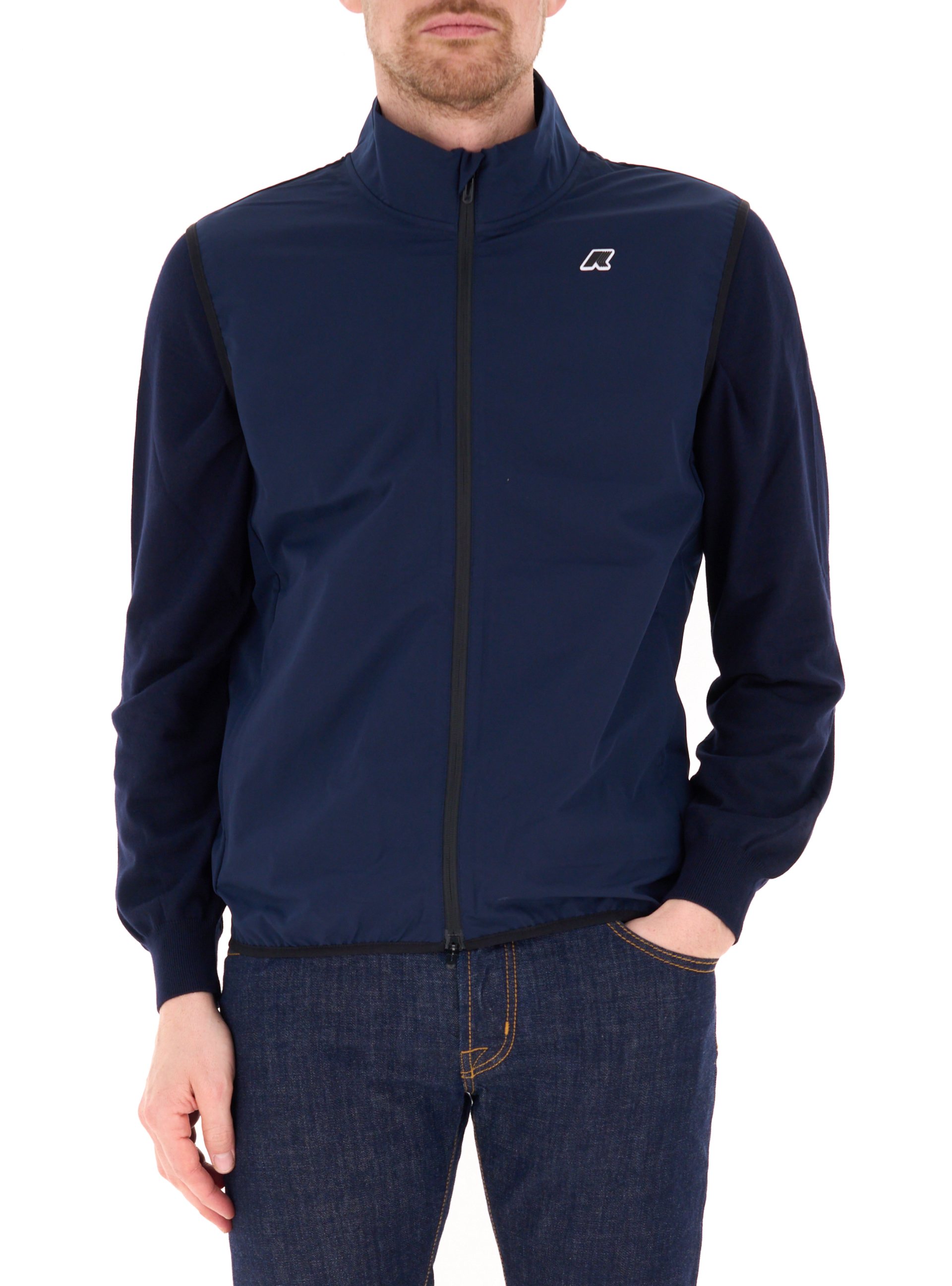 K-way Giubbino smanicato BLU SCURO