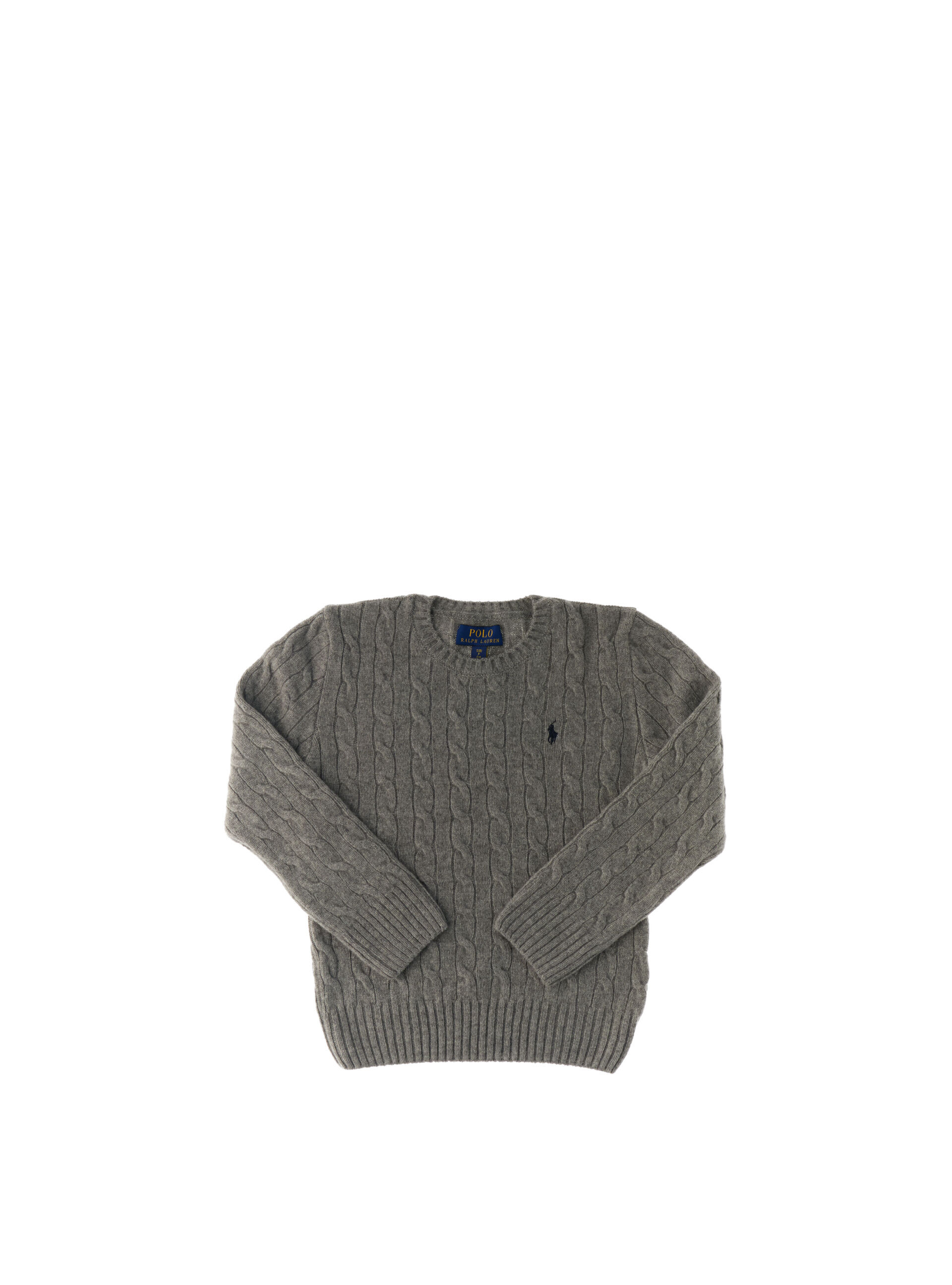 Maglione a trecce POLO BOYS GRIGIO S