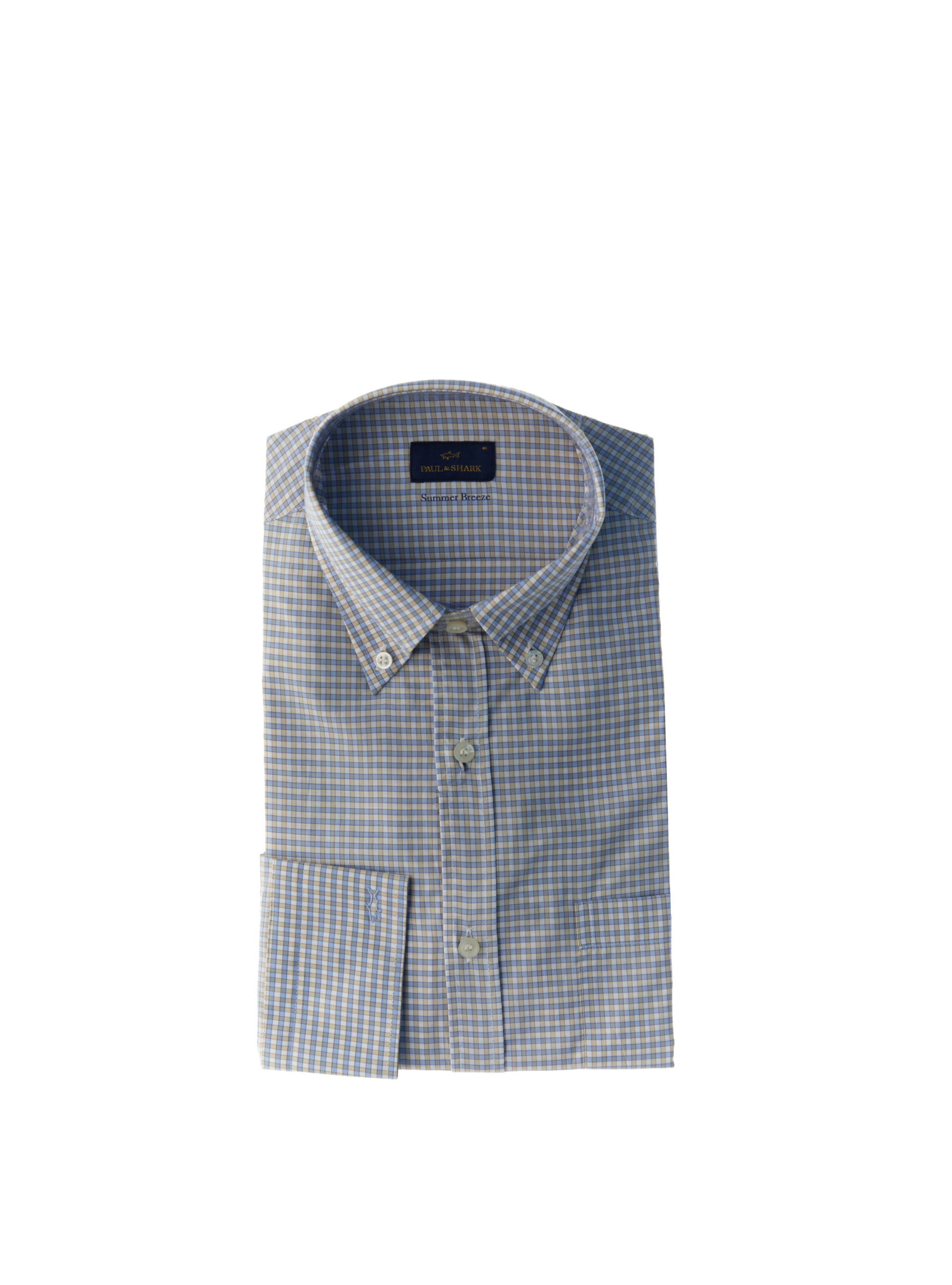 Camicia a quadri AZZURRO