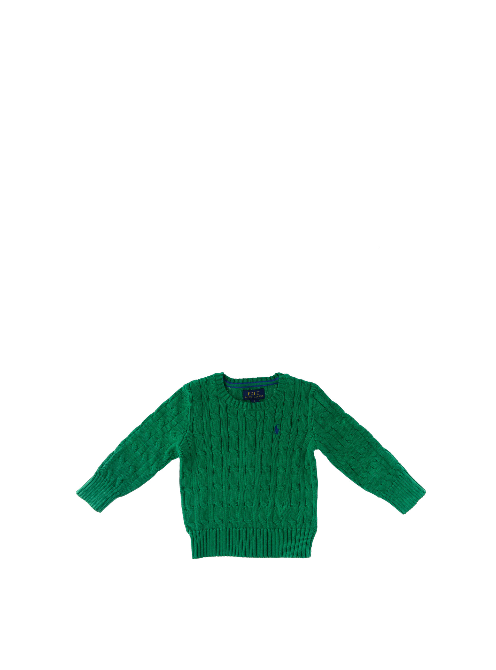 Maglione in cotone POLO BOYS VERDE 2