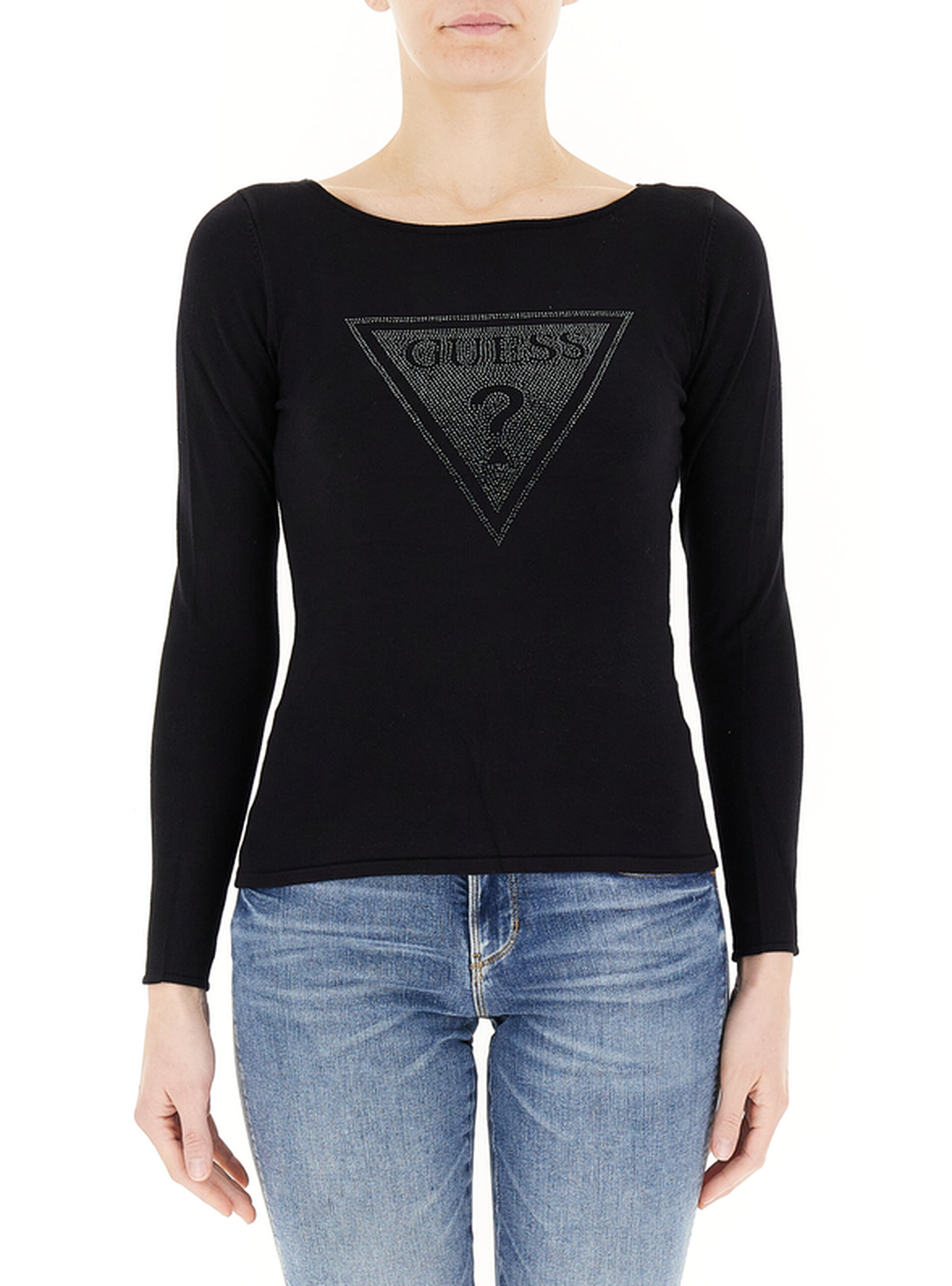 Guess Maglia maniche lunghe NERO