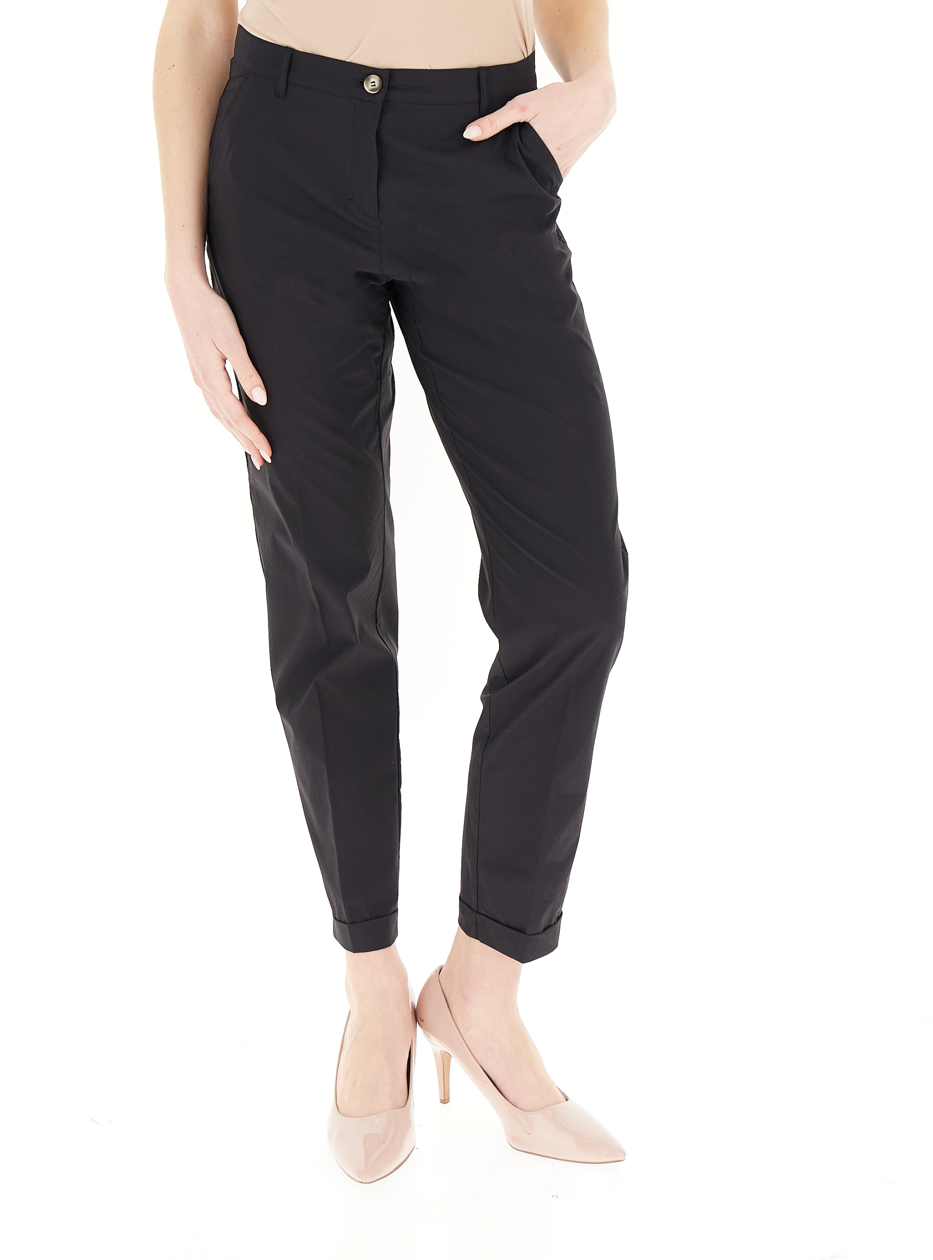 Pantalone misto cotone NERO 46