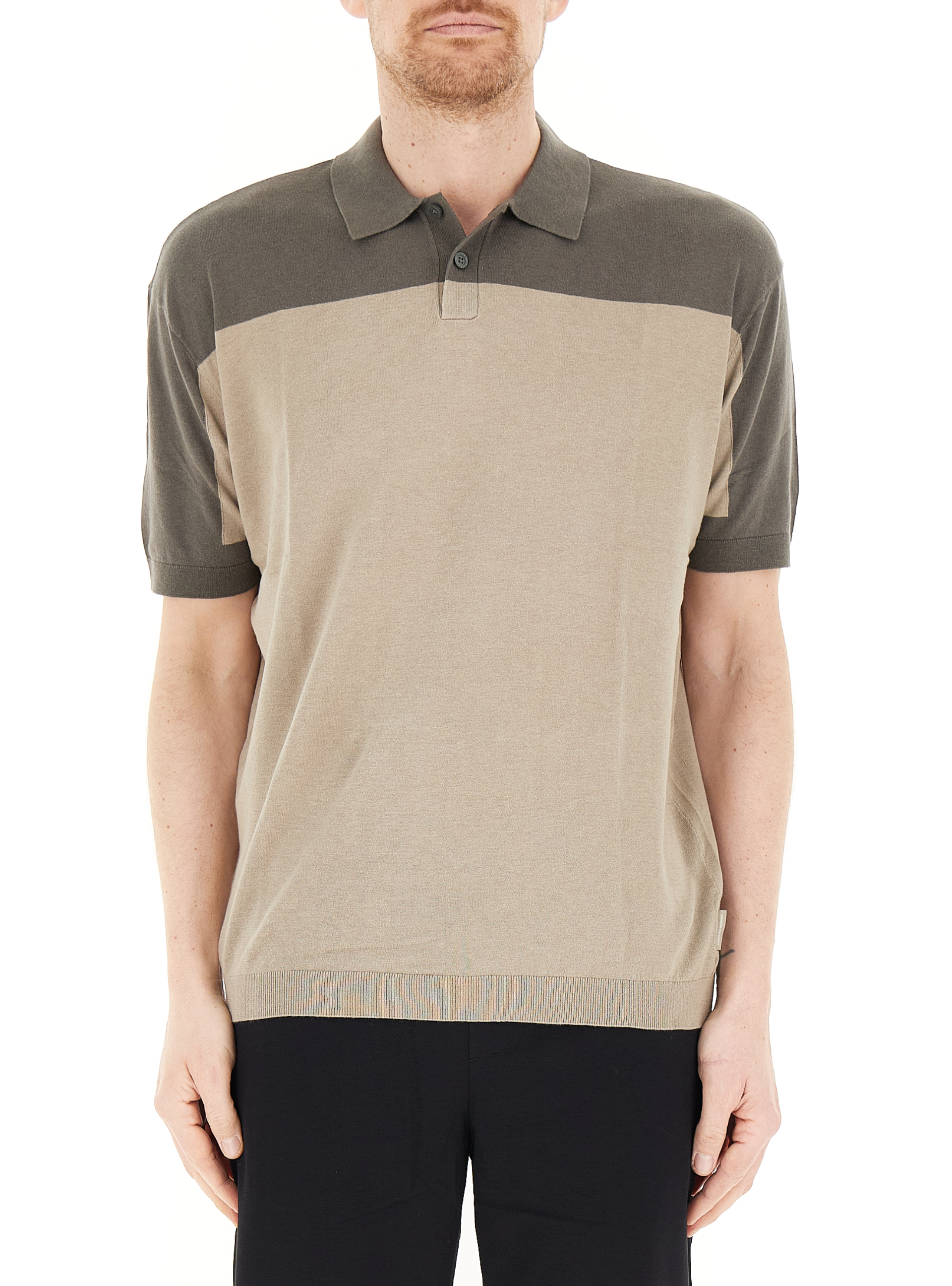 Polo misto lino BEIGE