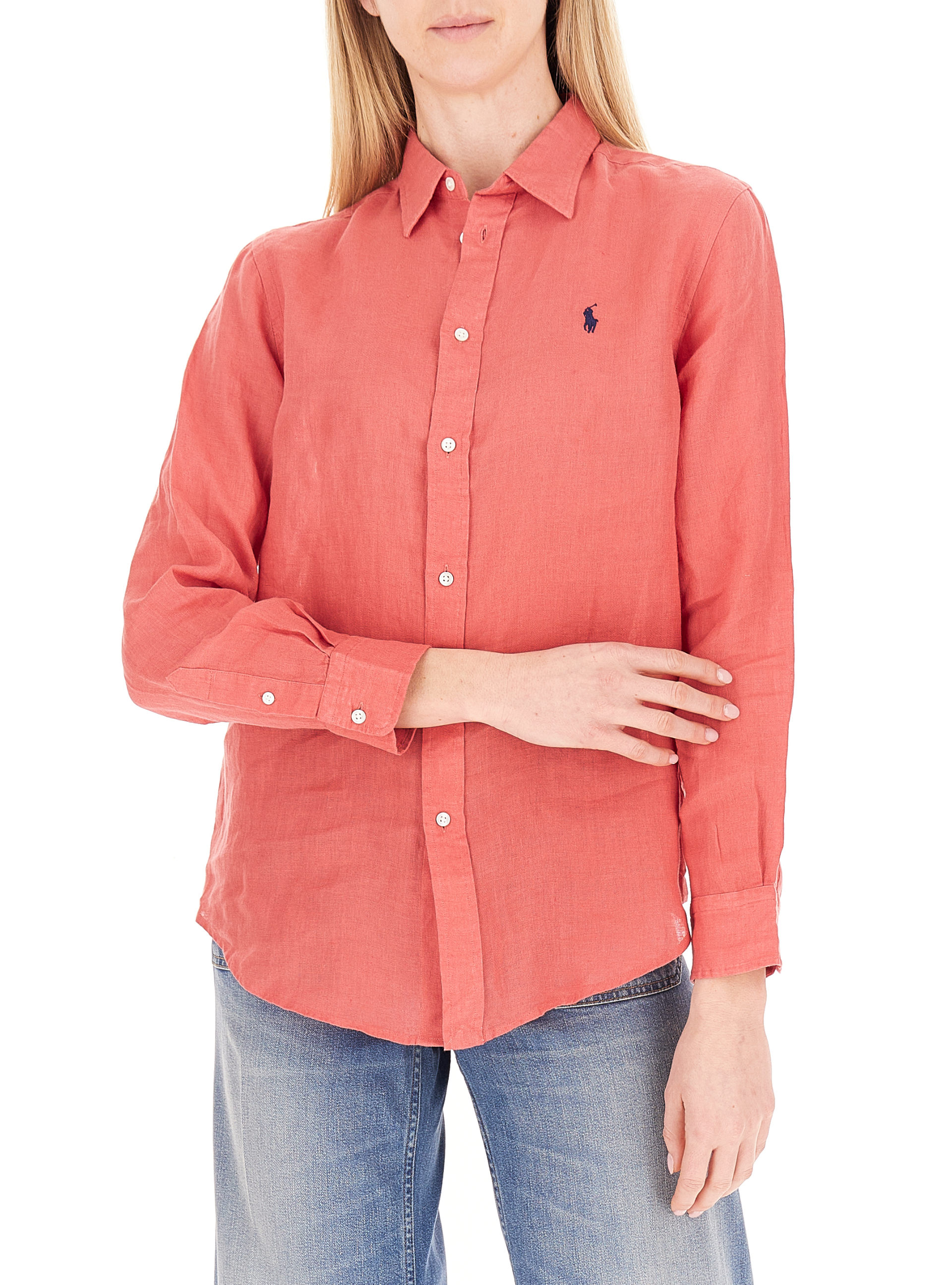 Camicia in lino POLO CORALLO