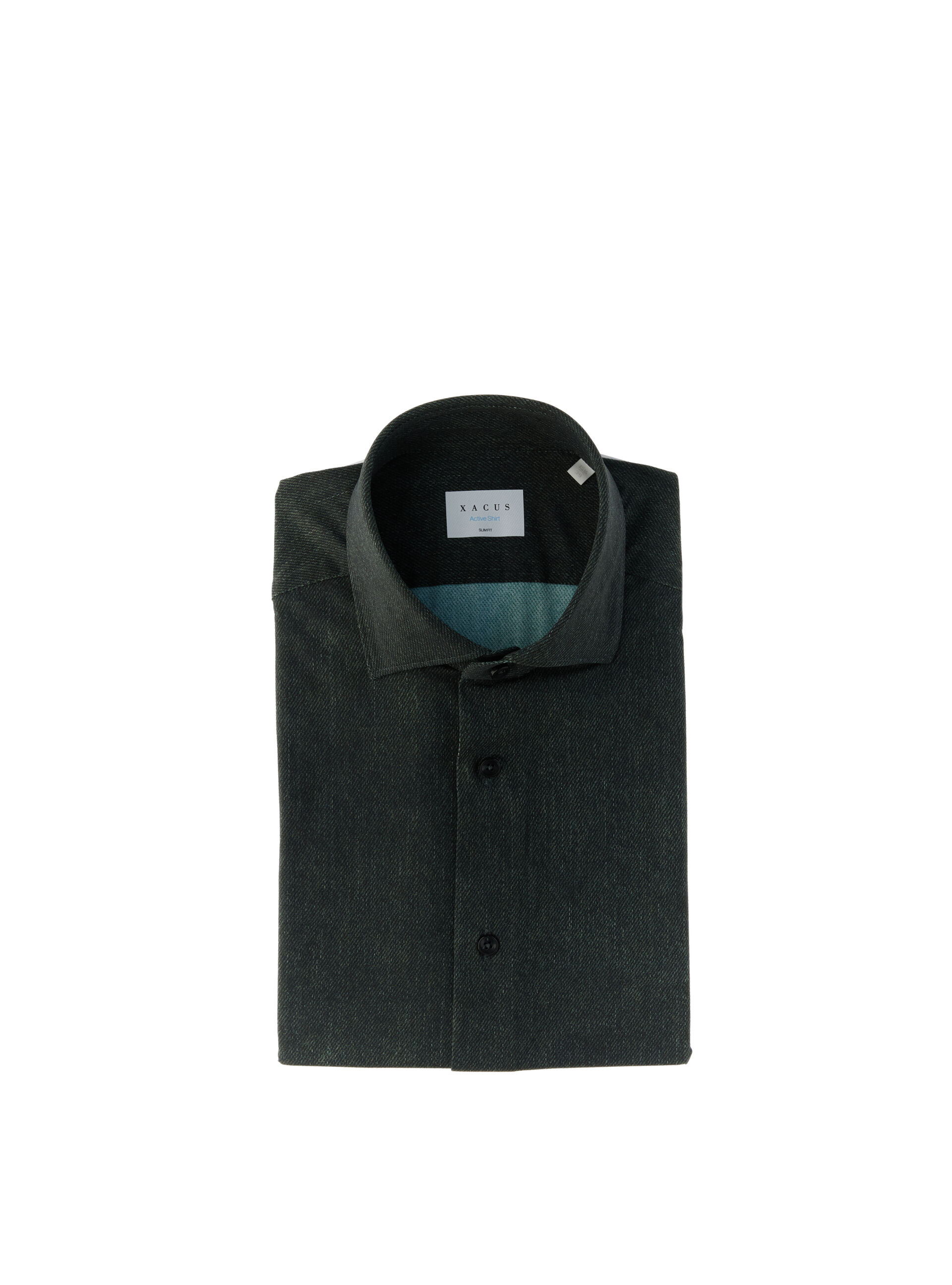 Camicia active slim VERDE SCURO