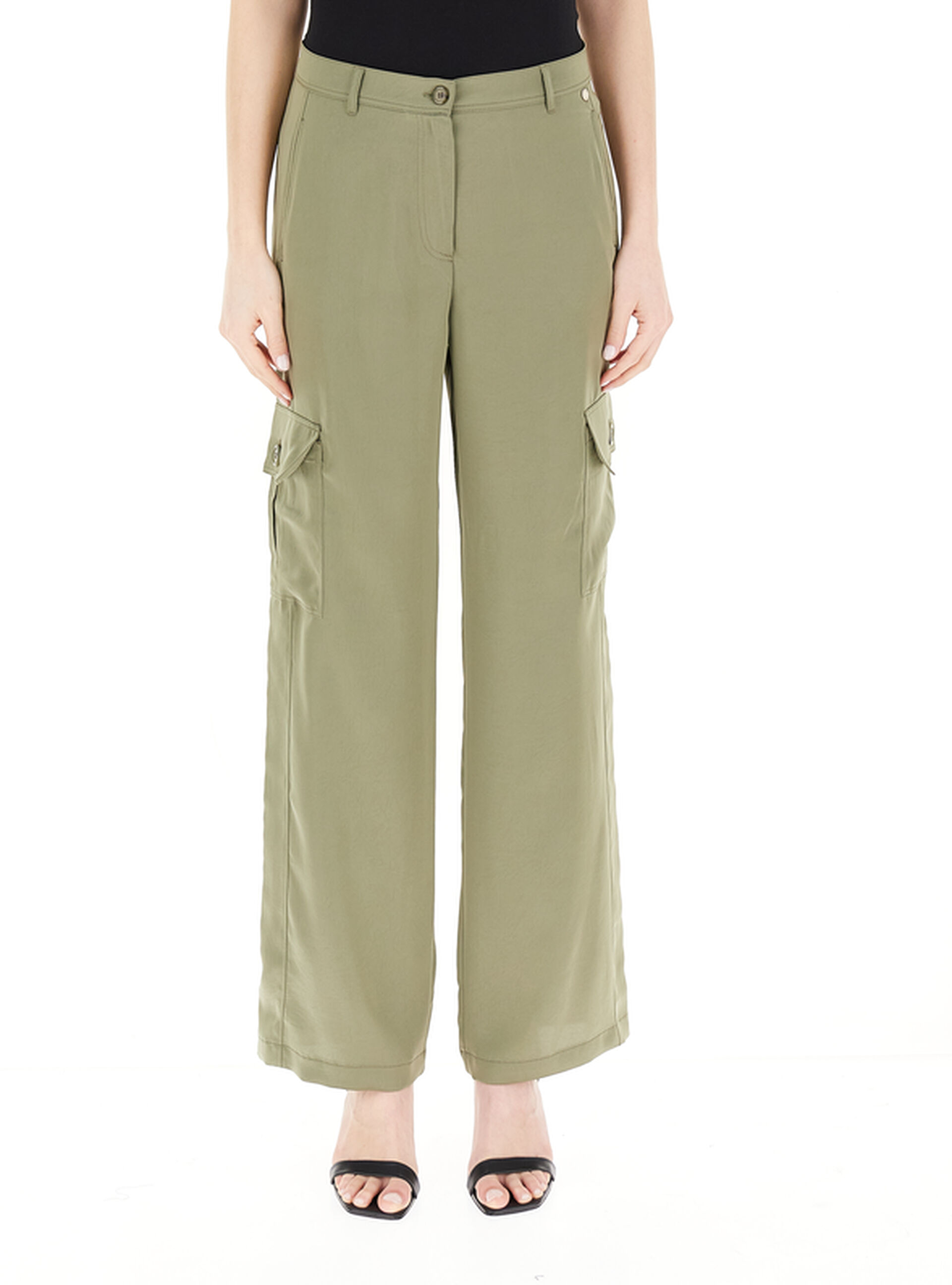 Pantalone cargo VERDE OLIVA