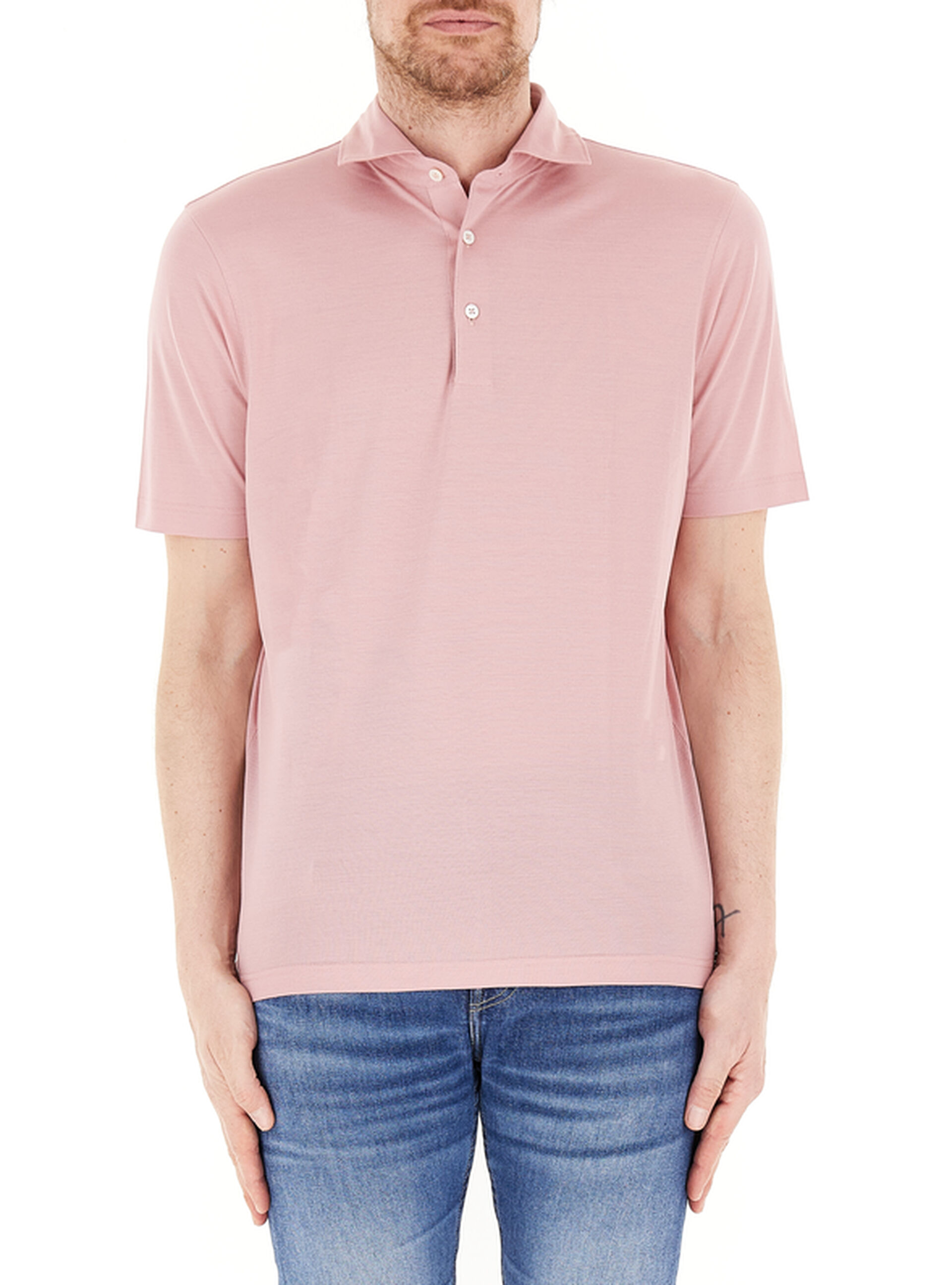GRAN SASSO Polo maniche corte ROSA
