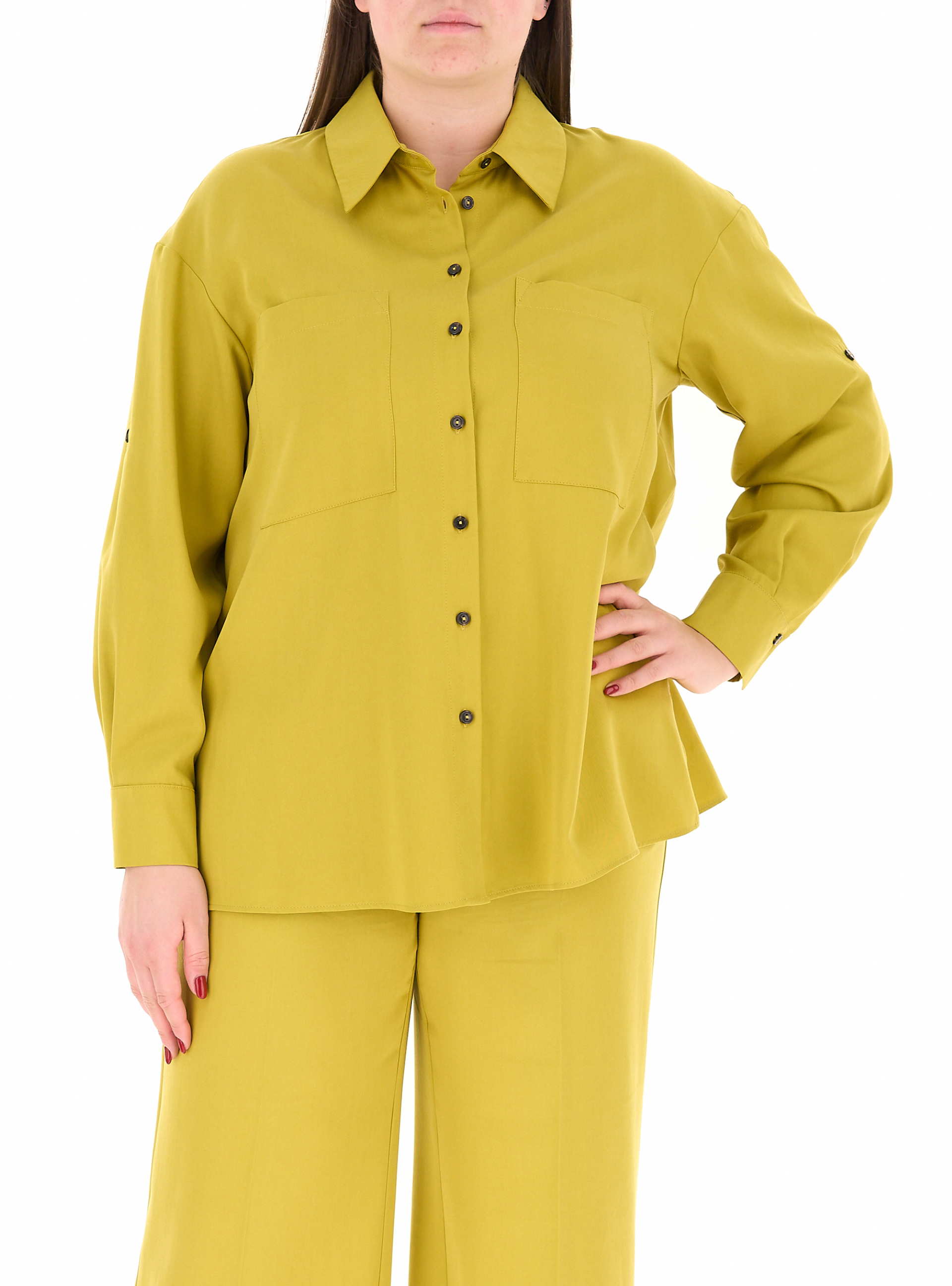 Blusa maniche lunghe SENAPE 25