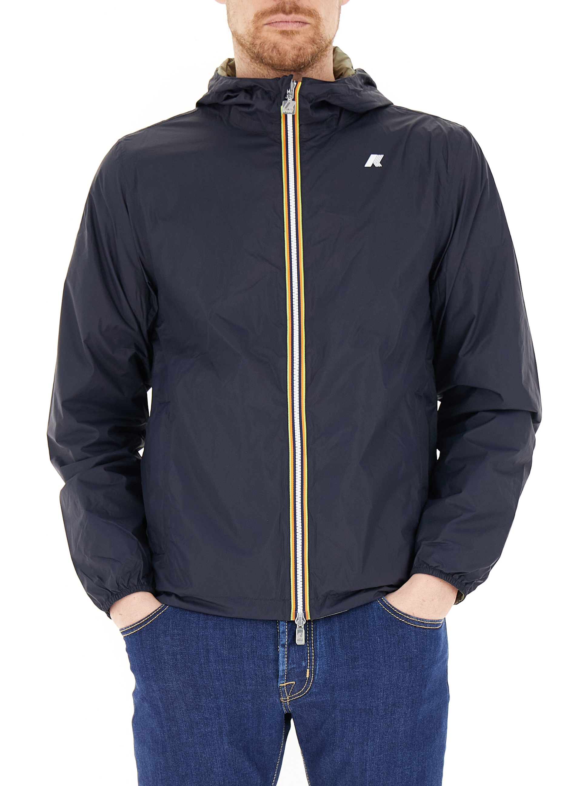 Giubbino antivento reversibile BLU NOTTE M