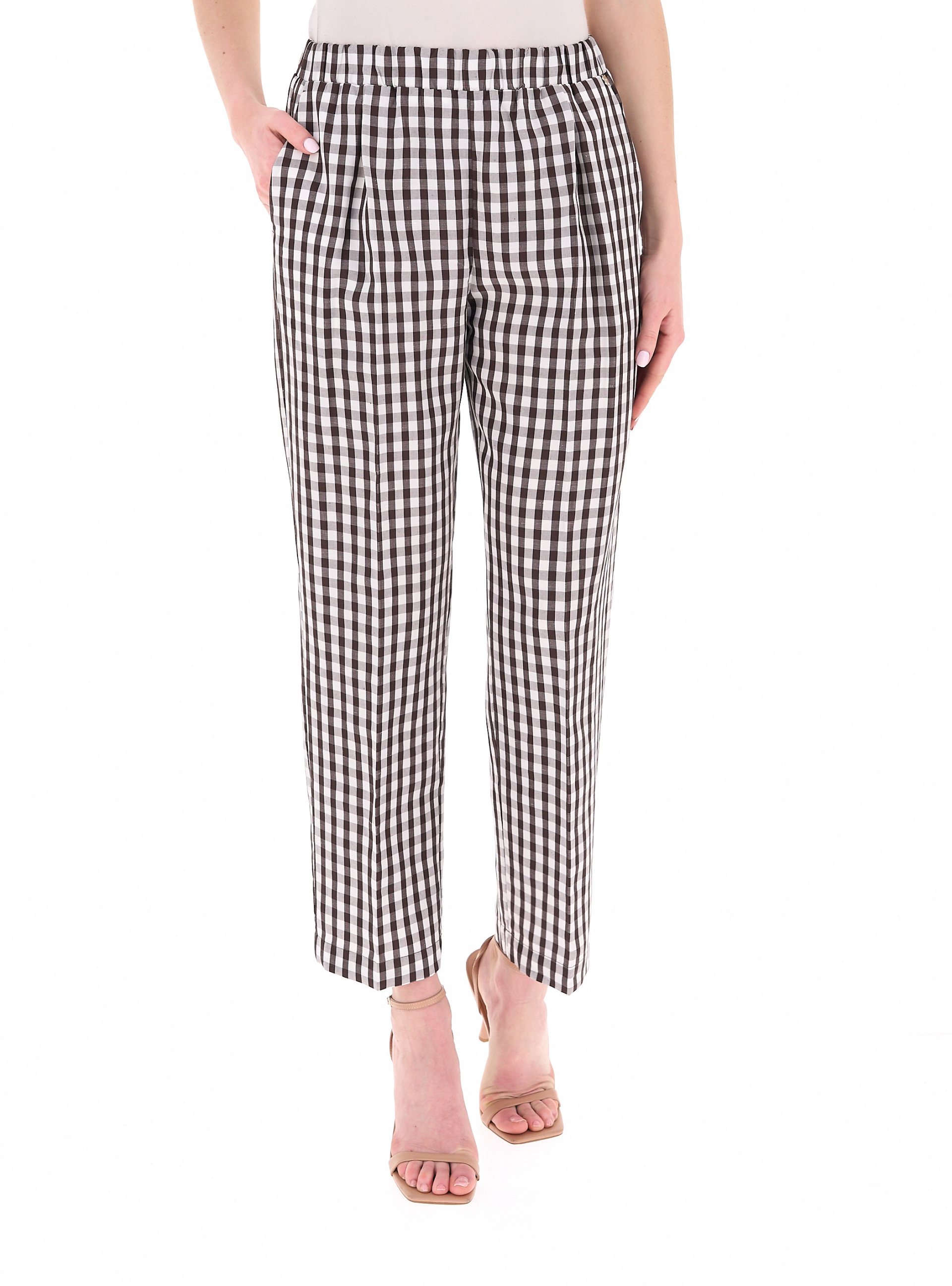 Pantalone a sigaretta LIU JEANS MARRONE