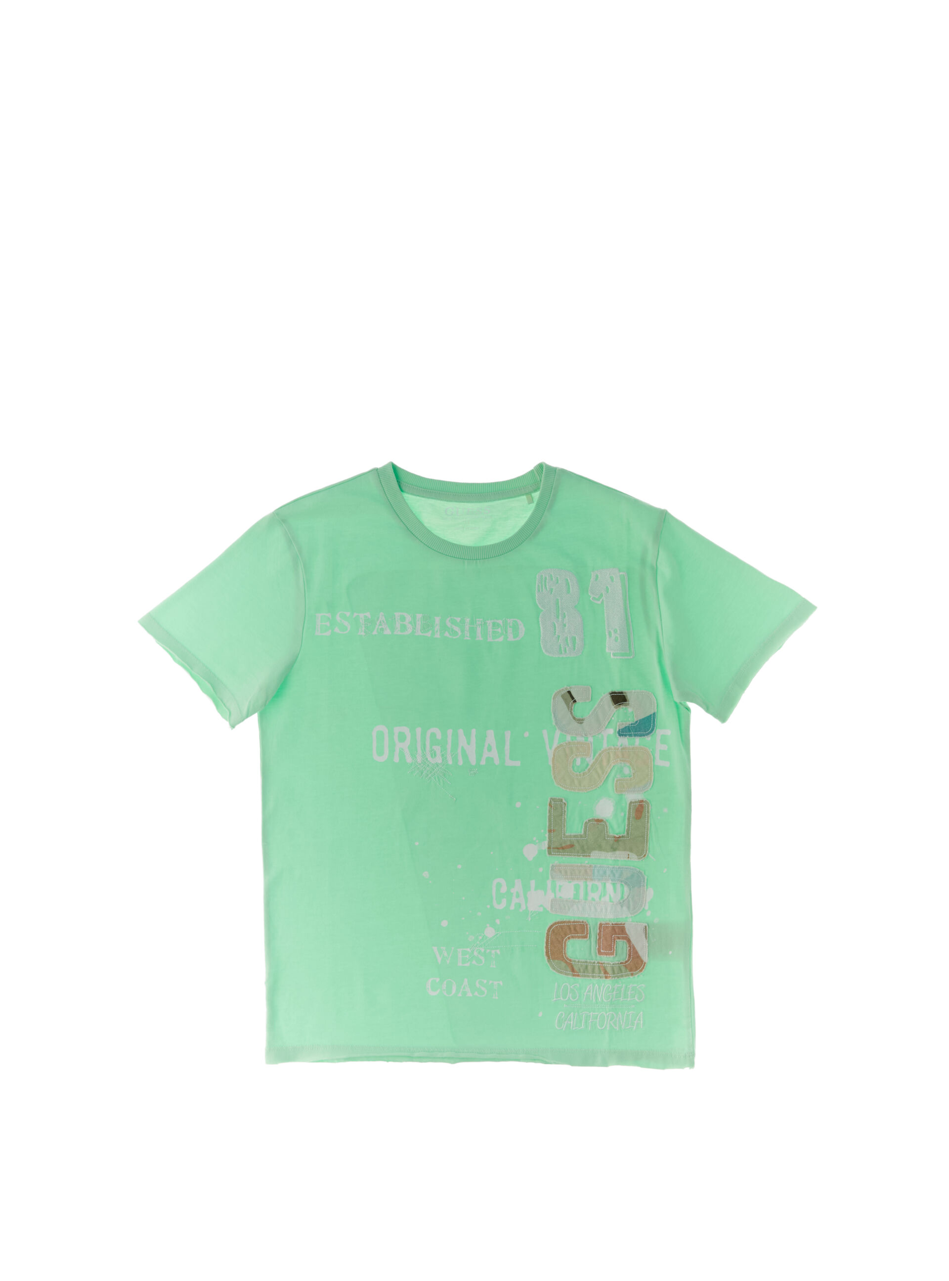 T-shirt girocollo KIDS VERDE FLUO 12