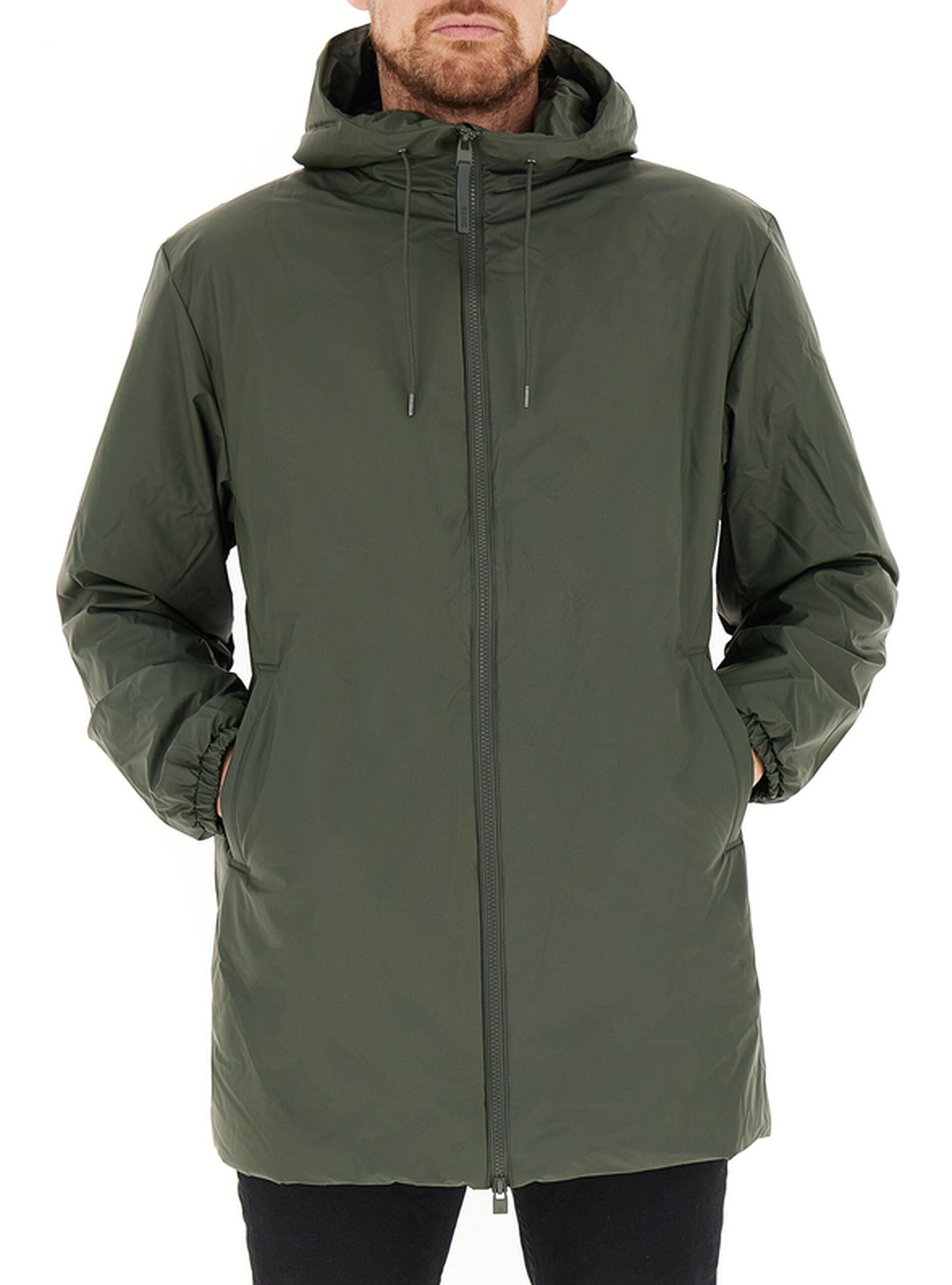 Impermeabile con cappuccio VERDE MILITARE