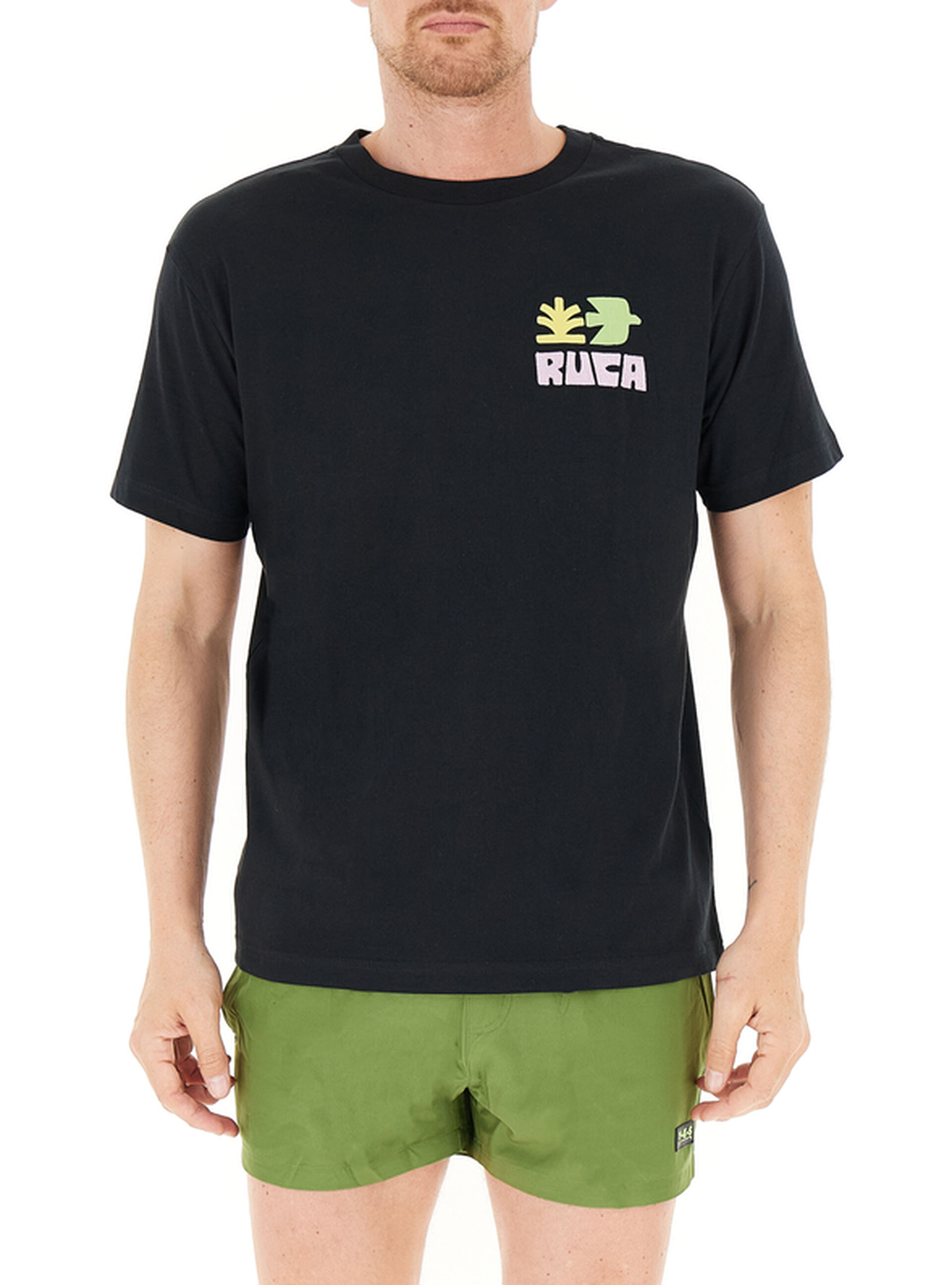 RVCA T-shirt girocollo NERO L