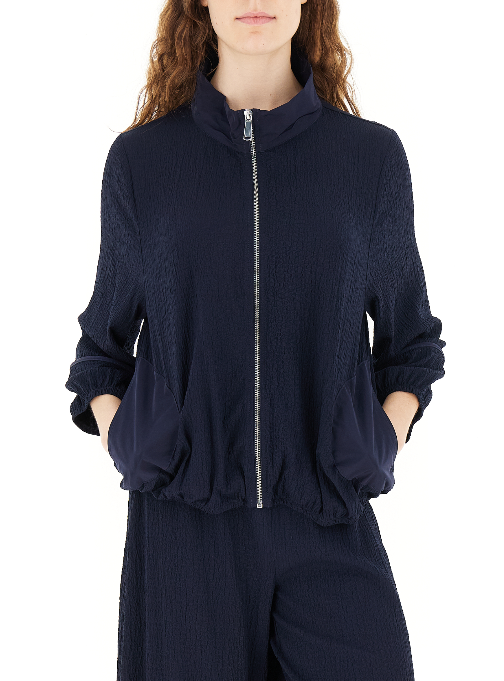 Giacca con zip BLU NAVY
