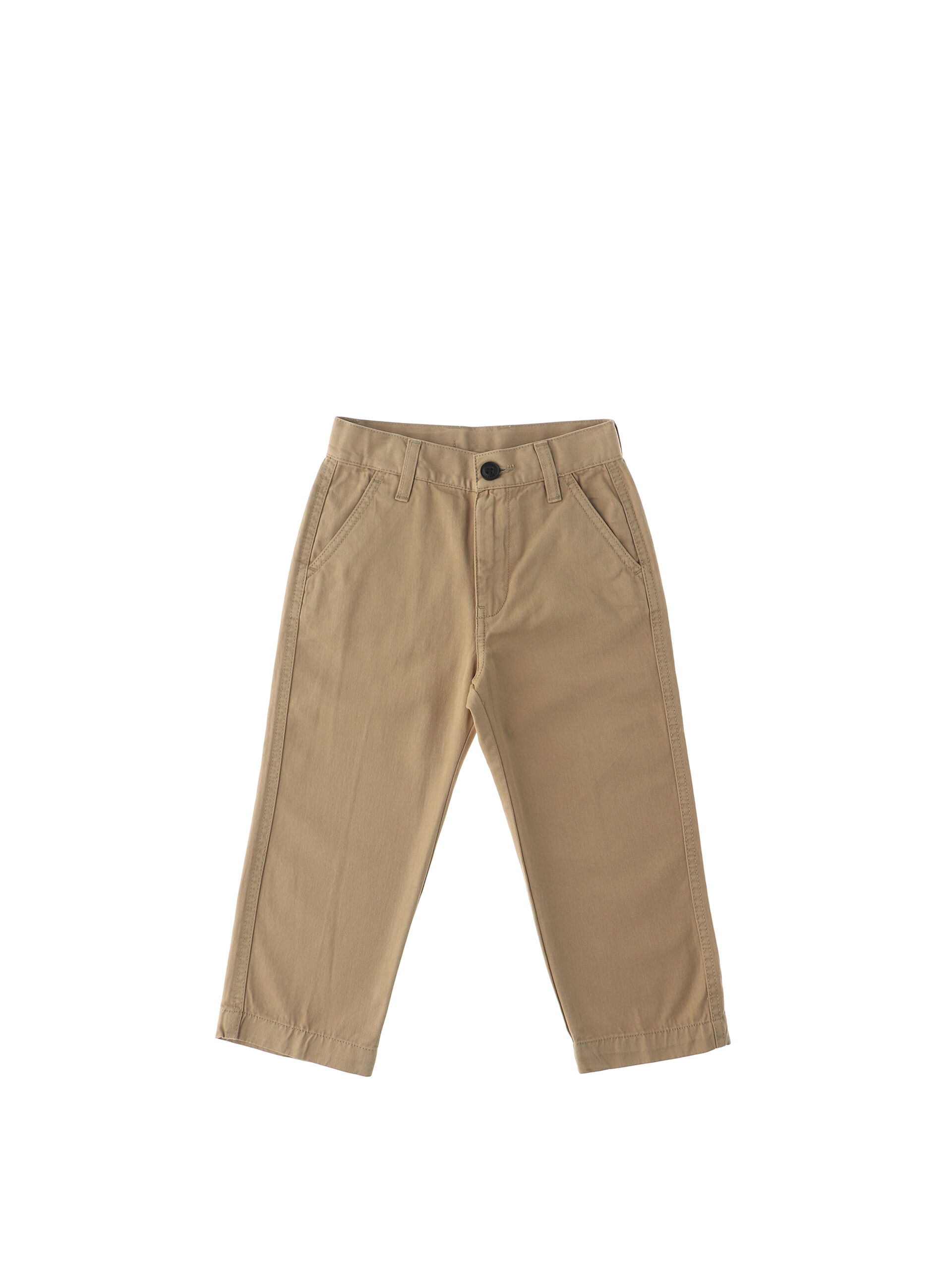 Pantalone in cotone JUNIOR BOY BEIGE