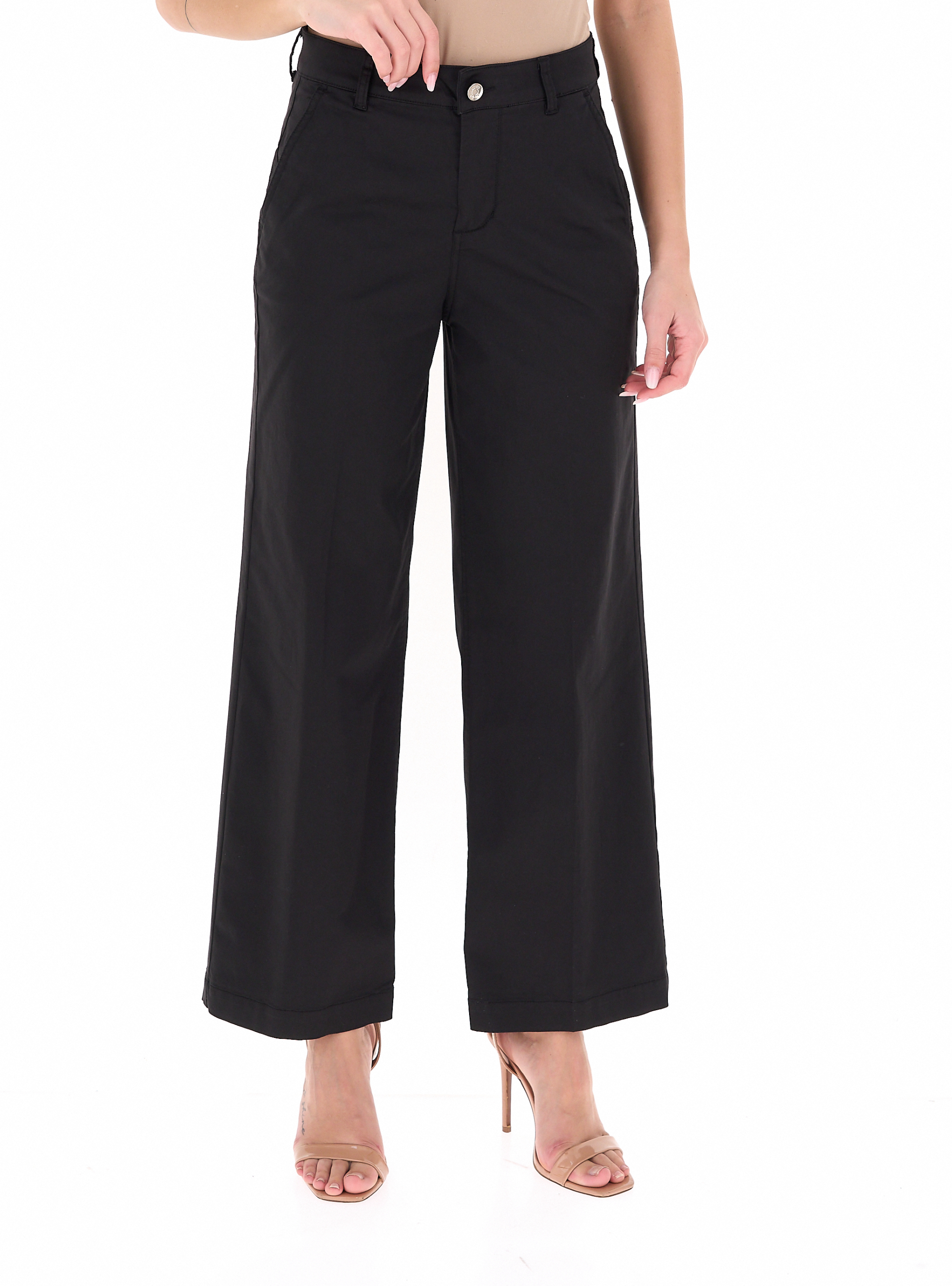 Pantalone misto cotone LIU JEANS NERO