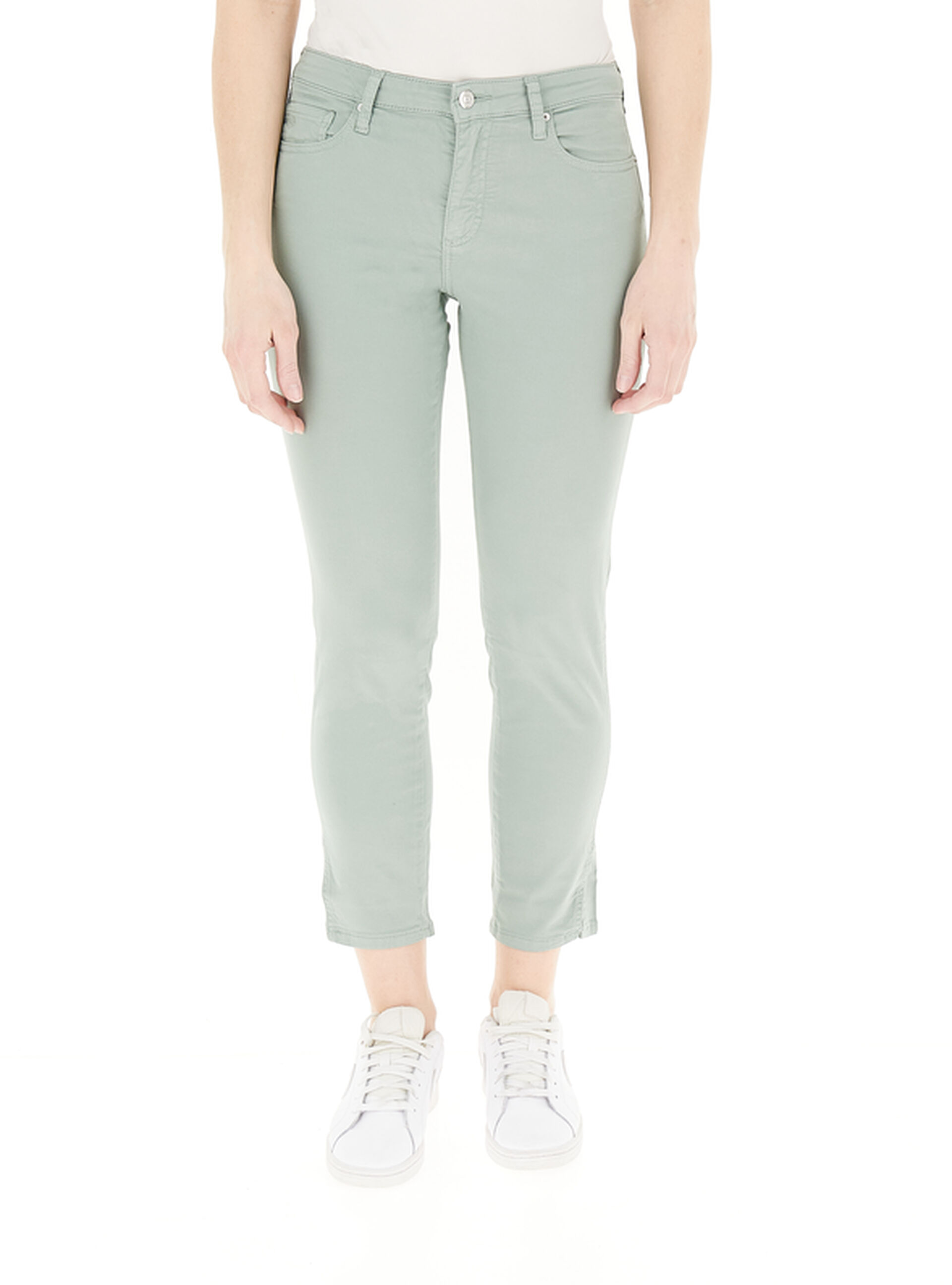 Pantalone slim fit VERDE MENTA